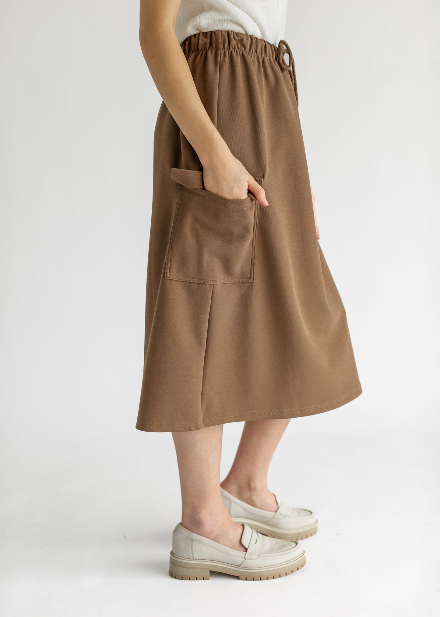 Mazie Midi A-line Cargo Skirt FF Skirts