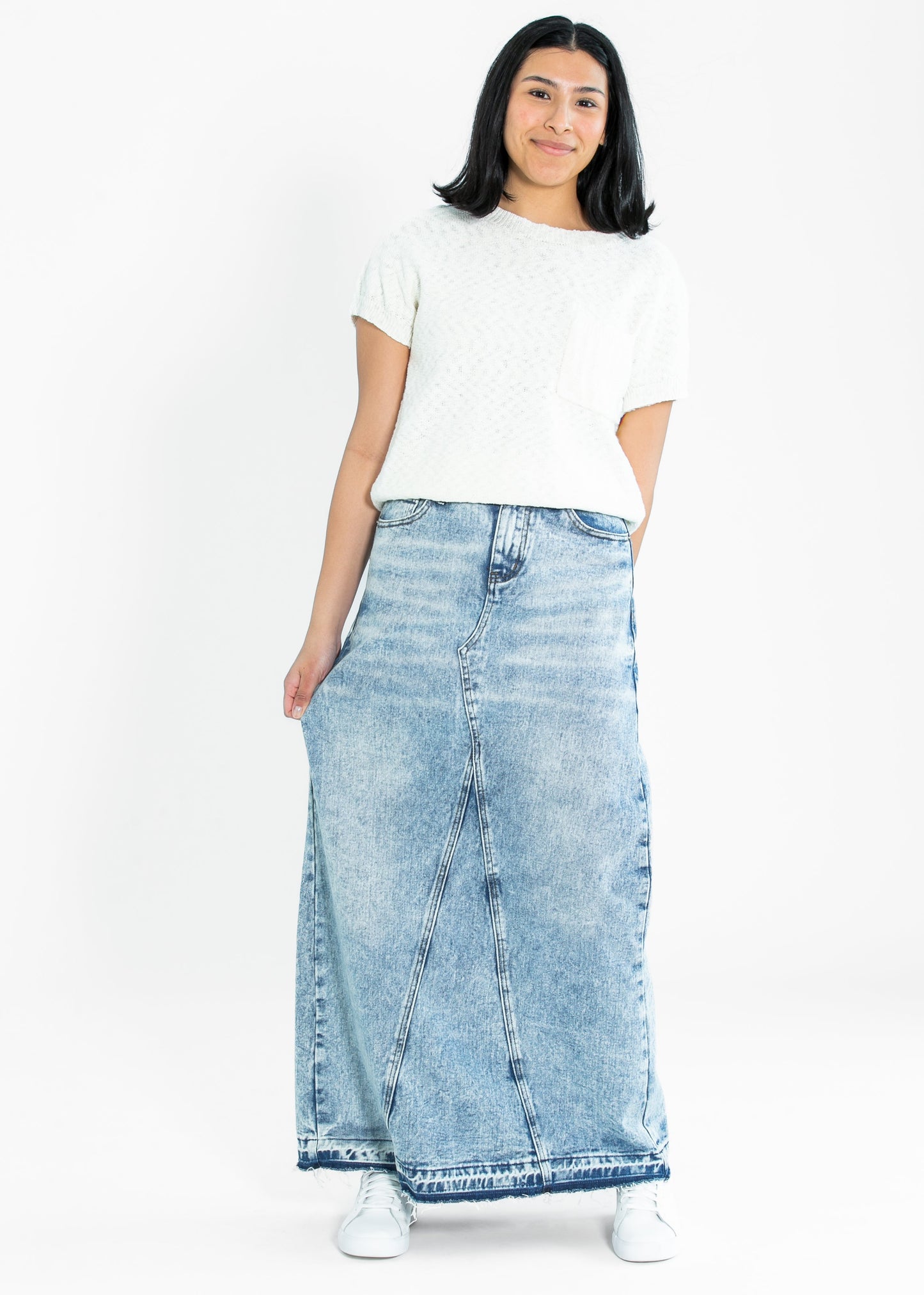 Mina Denim Maxi Skirt IC Skirts