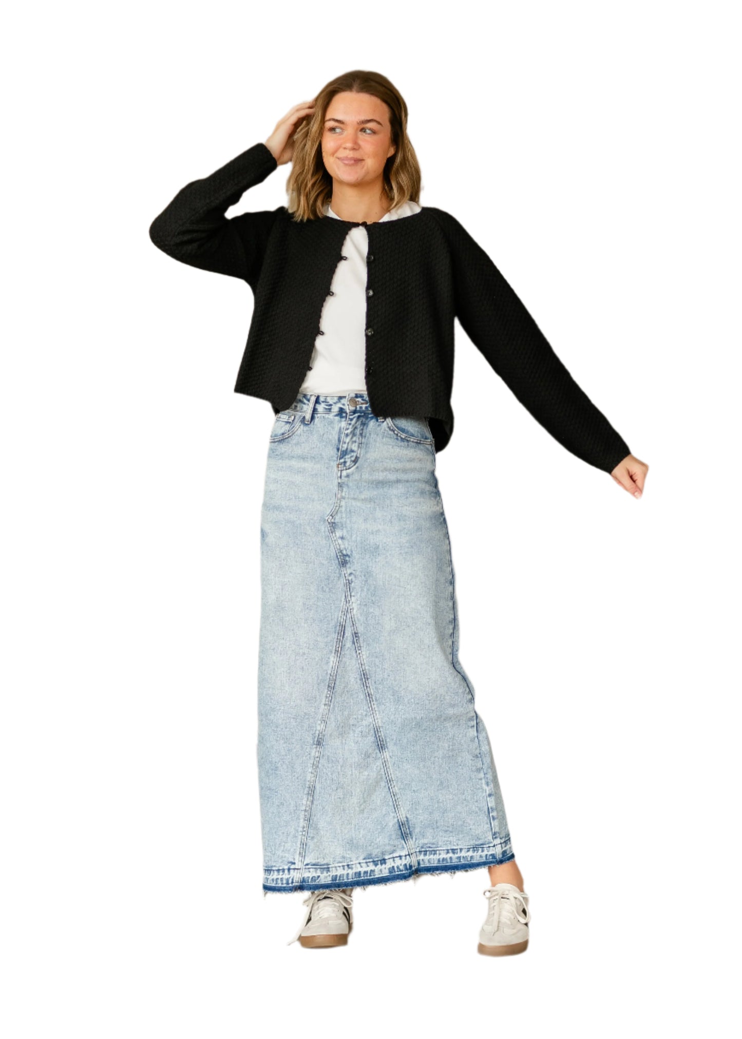 Mina Denim Maxi Skirt IC Skirts