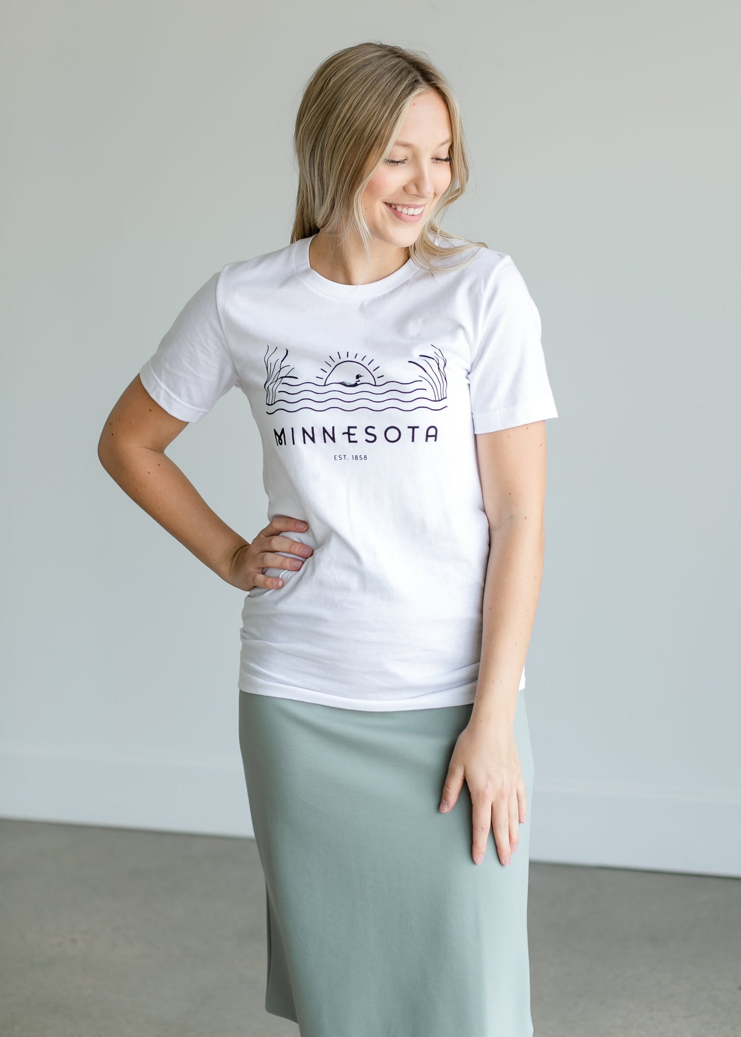 Minnesota Loon Short Sleeve T-shirt Tops