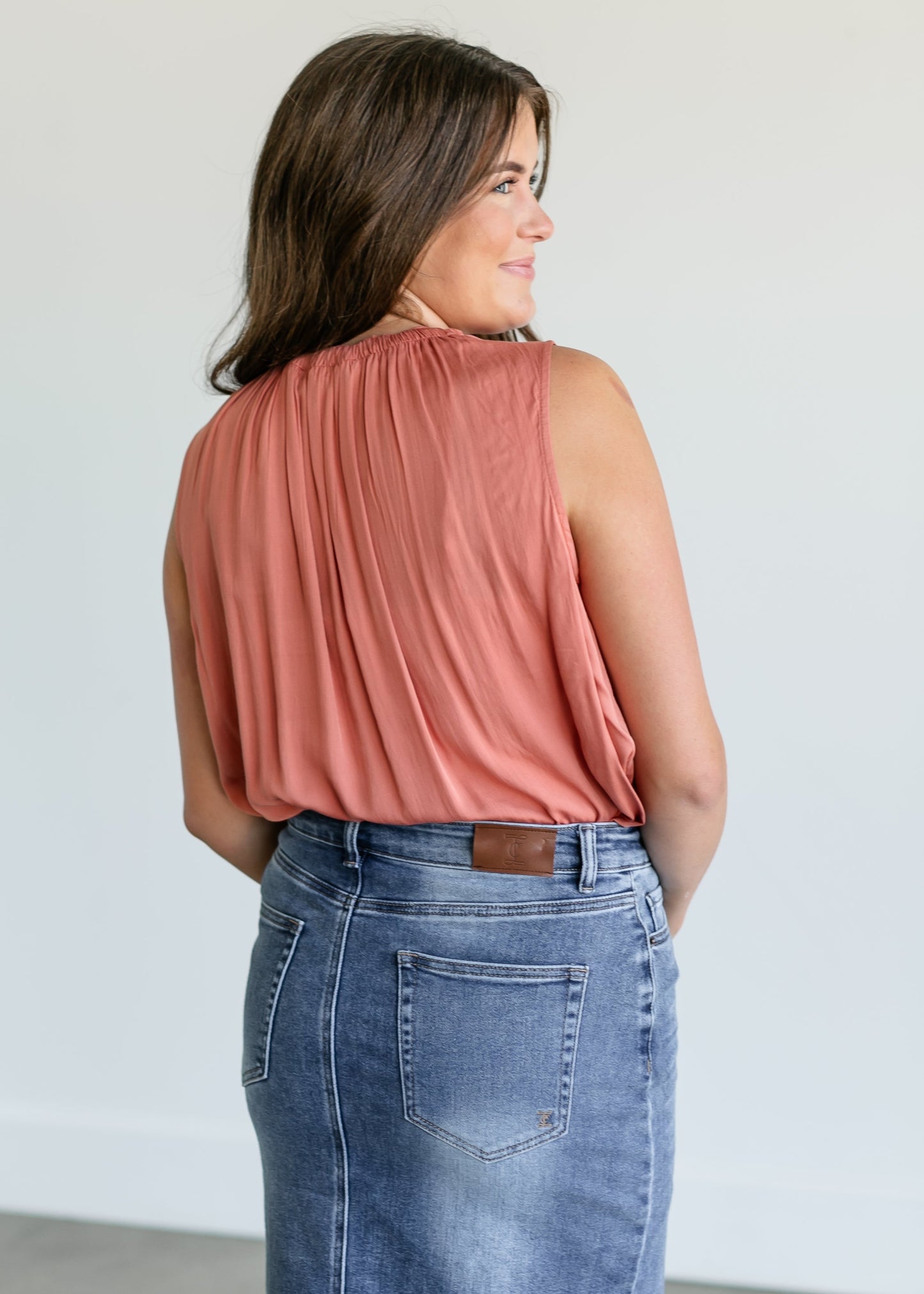 Mockneck Sleeveless Top FF Tops