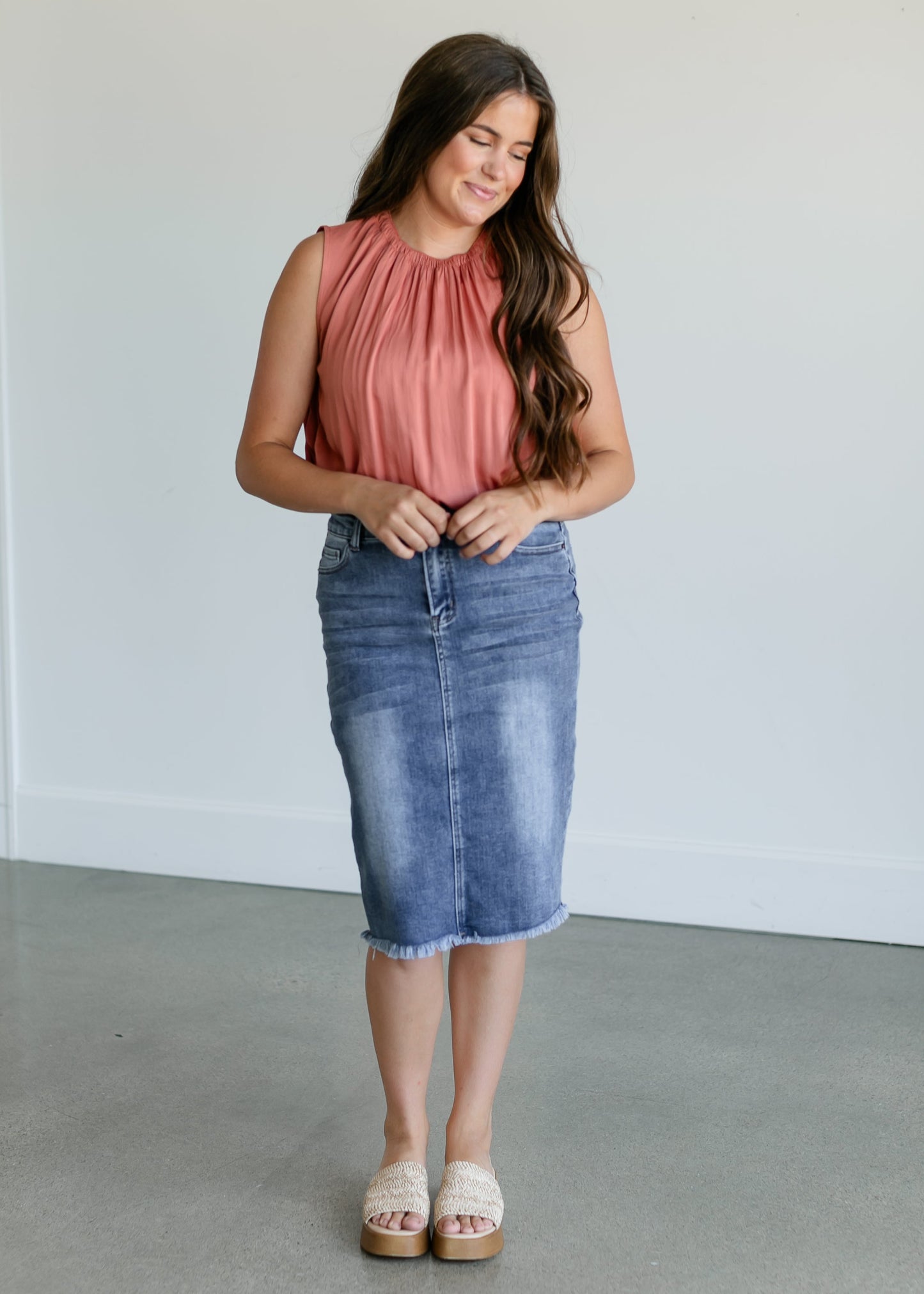 Mockneck Sleeveless Top FF Tops