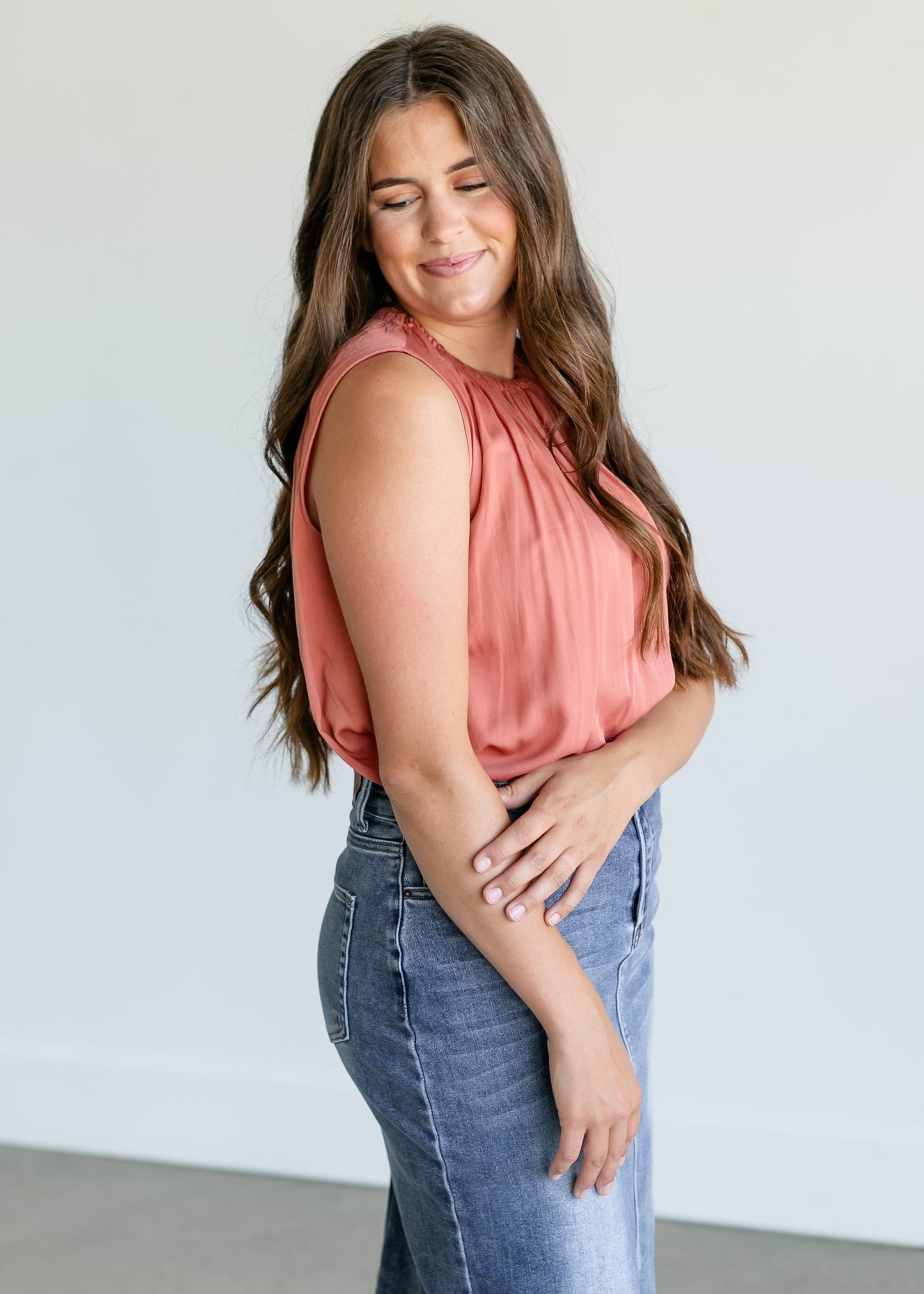 Mockneck Sleeveless Top FF Tops