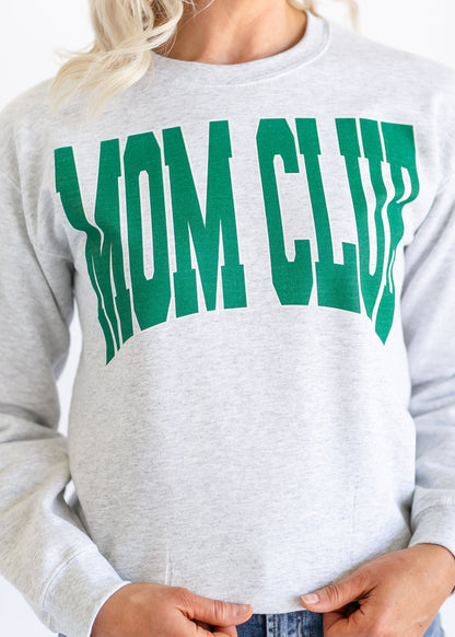 Mom Club Crewneck Graphic Sweatshirt FF Tops