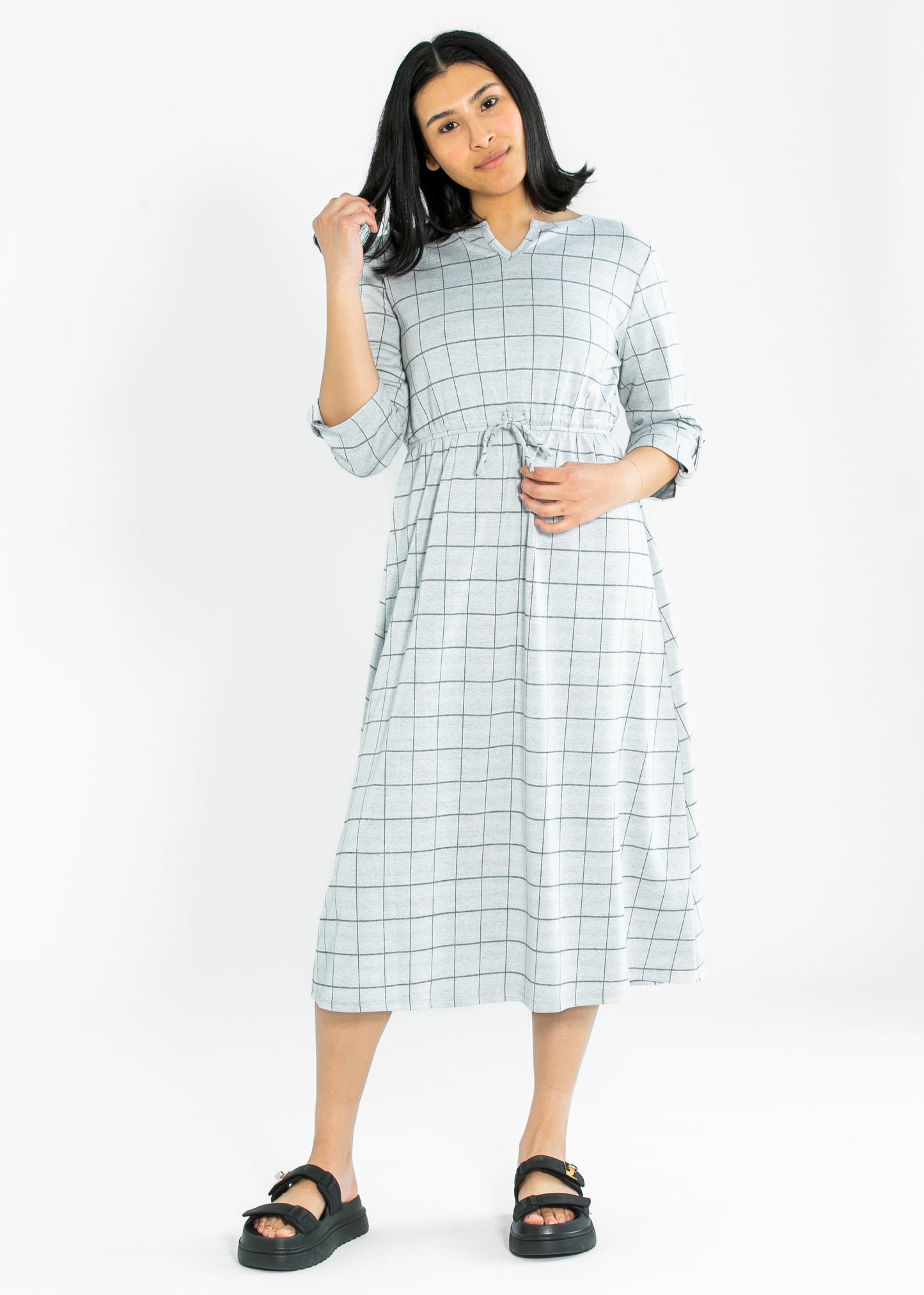 Monica Tie Waist Midi Dress IC Dresses