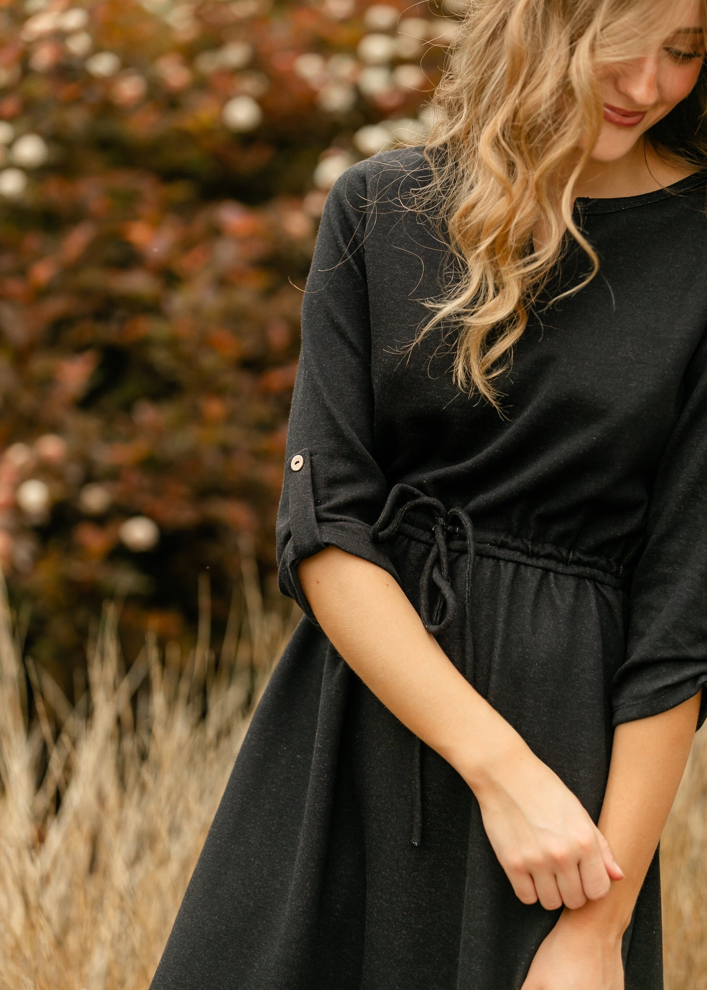 Monica Tie Waist Midi Dress IC Dresses