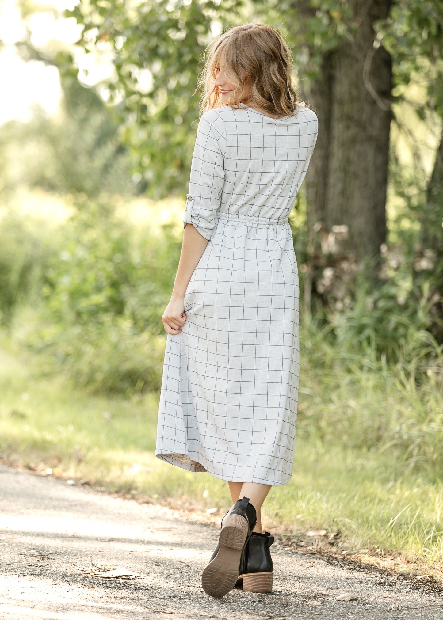 Monica Tie Waist Midi Dress IC Dresses