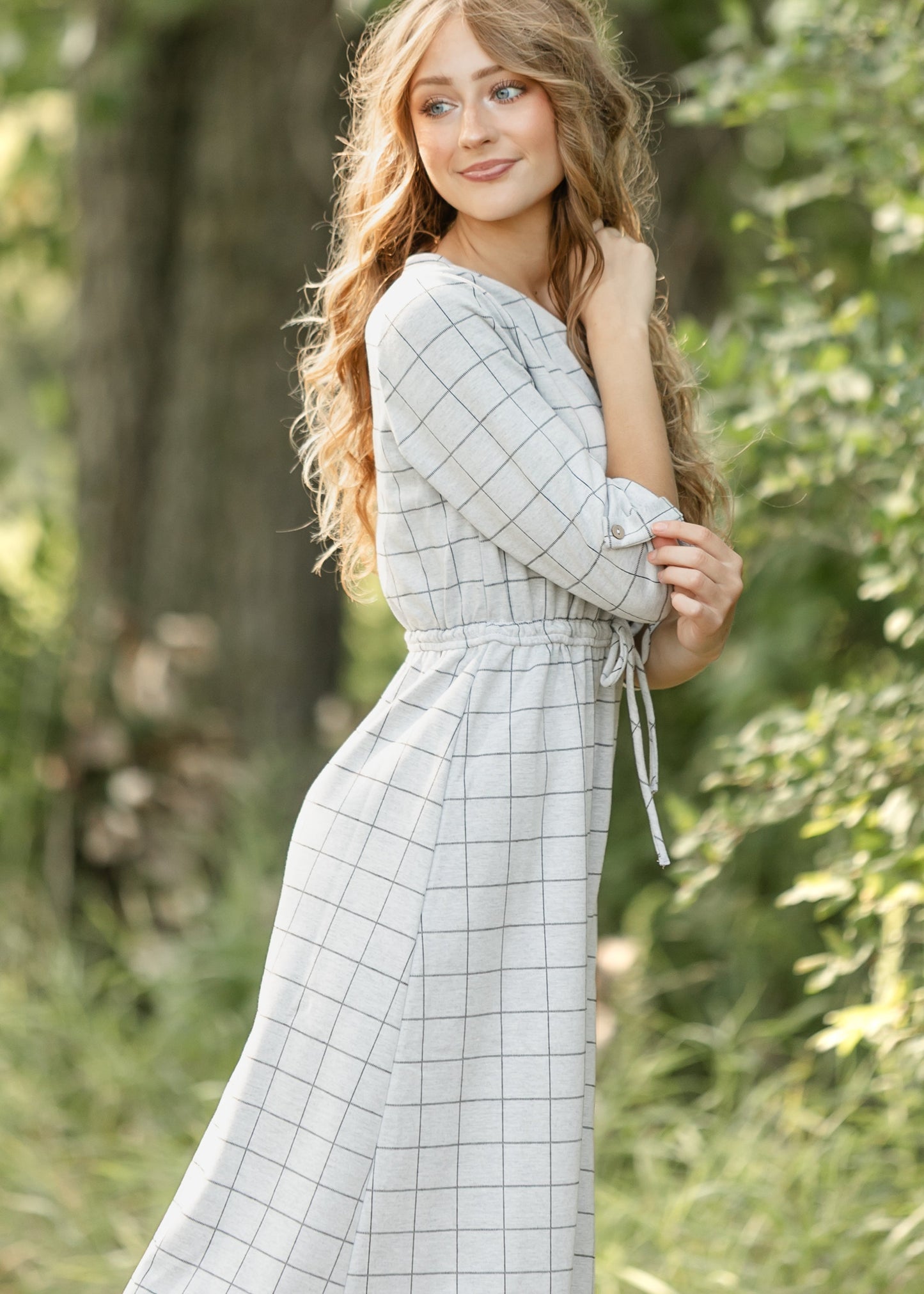 Monica Tie Waist Midi Dress IC Dresses