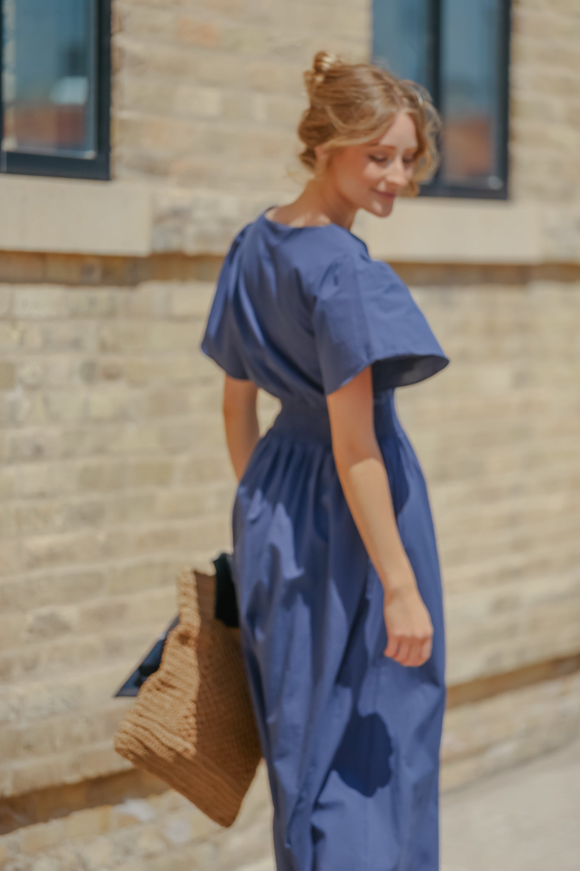 Montie Flutter Sleeve Maxi Dress IC Dresses