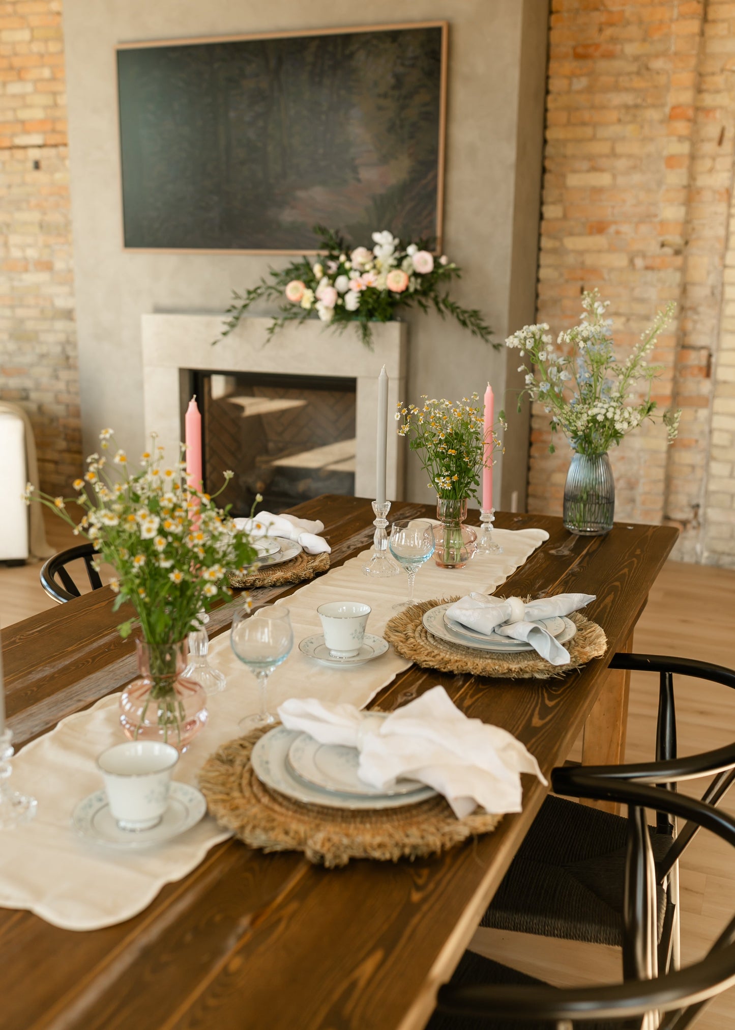 Natural Florence Table Runner FF Home + Lifestyle