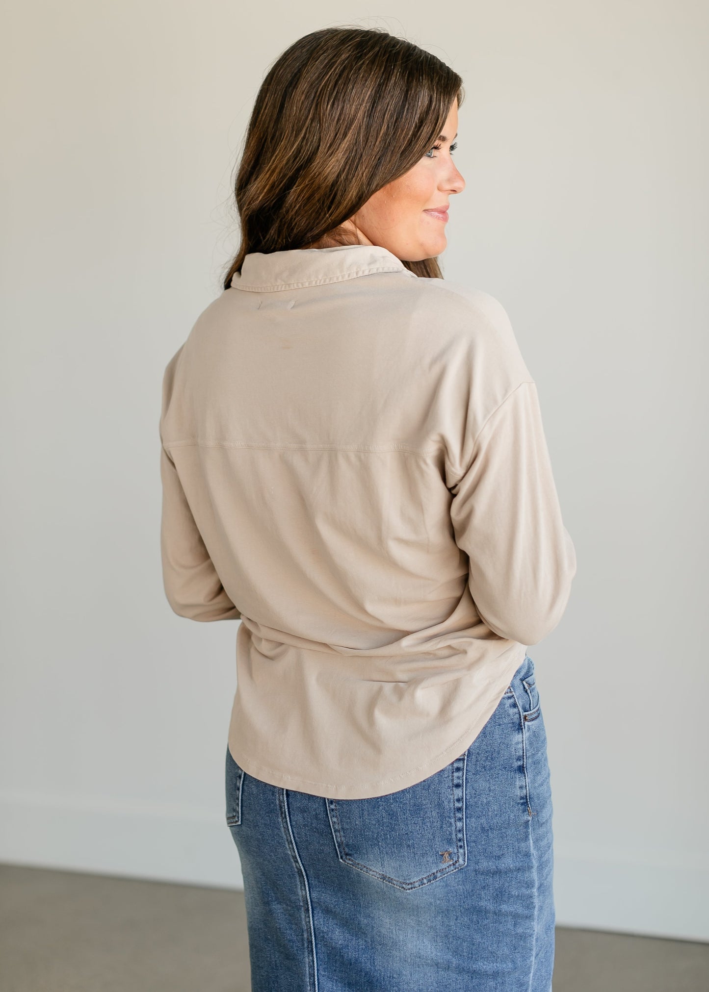 Niccola Button-Up Top FF Tops
