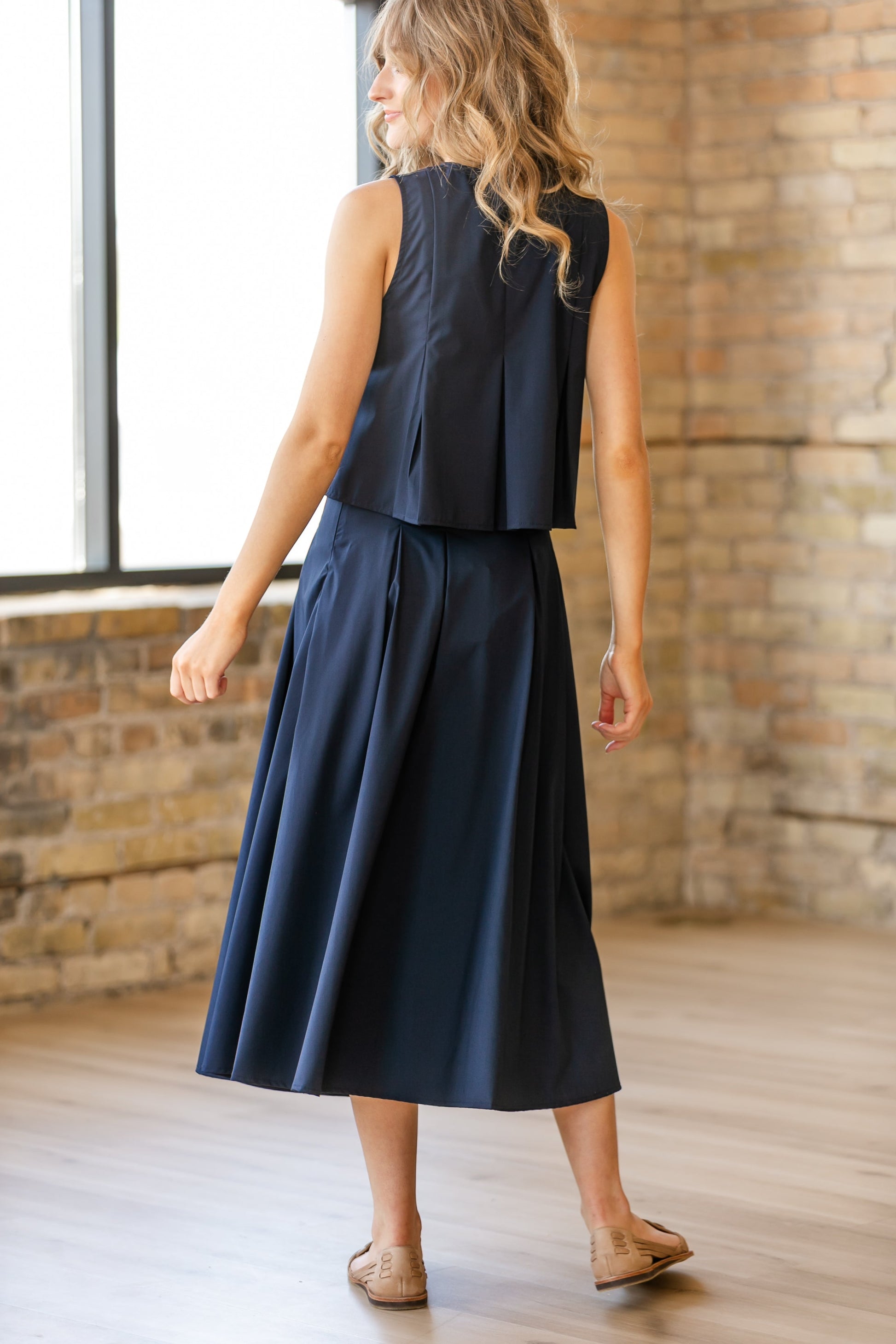 Ocean Calls Pleats Maxi Skirt FF Skirts