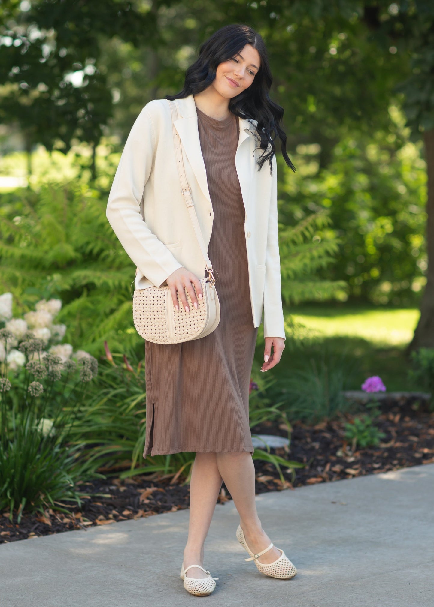 Off White Sweater Blazer FF Layering Essentials