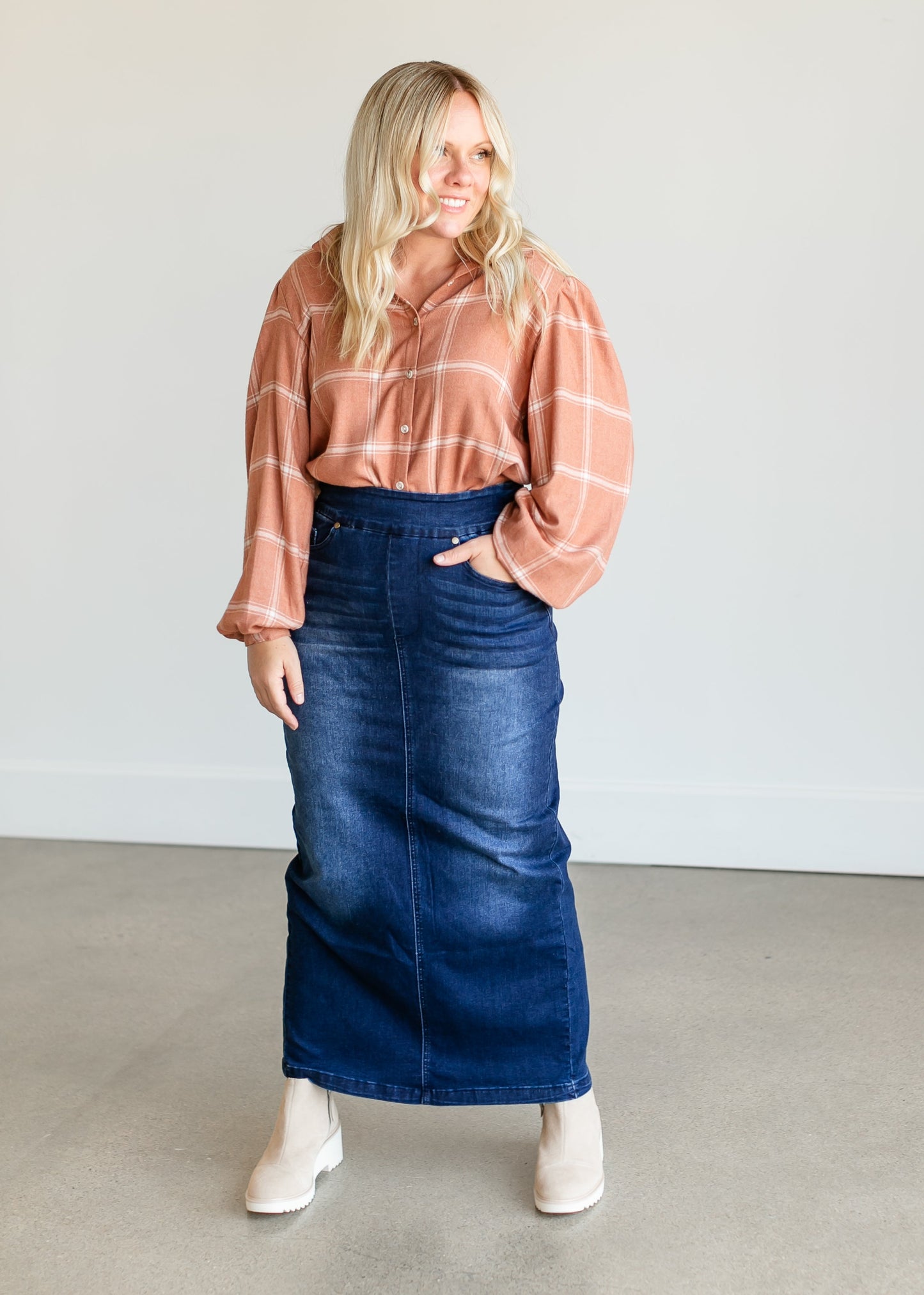 Overland Plaid Button Up Top FF Tops