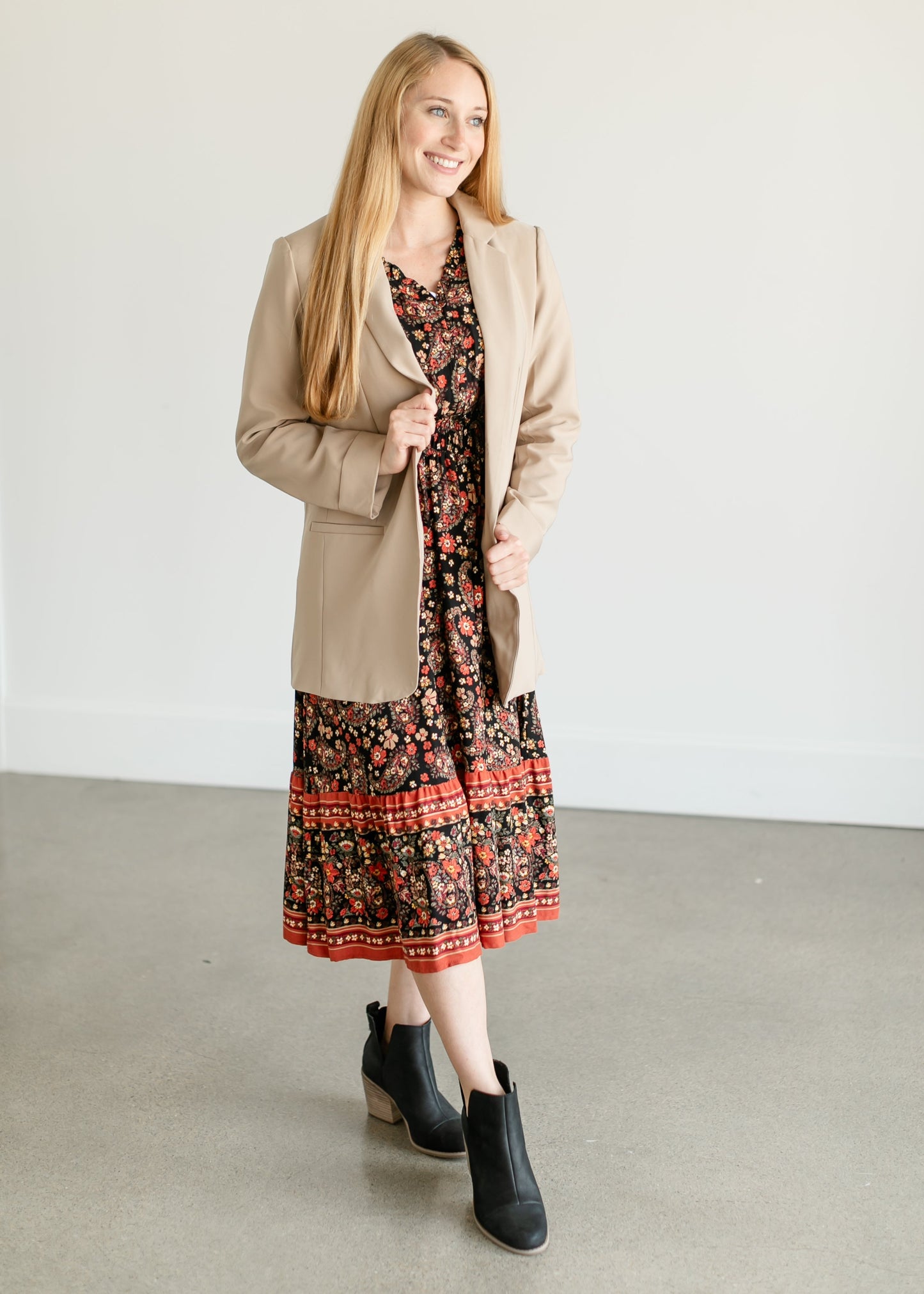 Paisley Floral Midi Dress FF Dresses