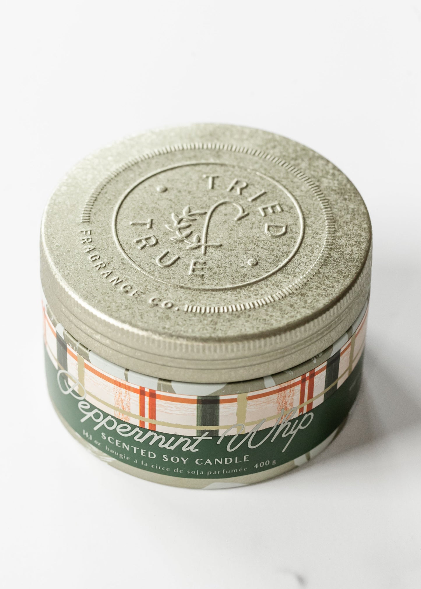 Peppermint Whip Large Tin Candle FF Home + Lifestyle