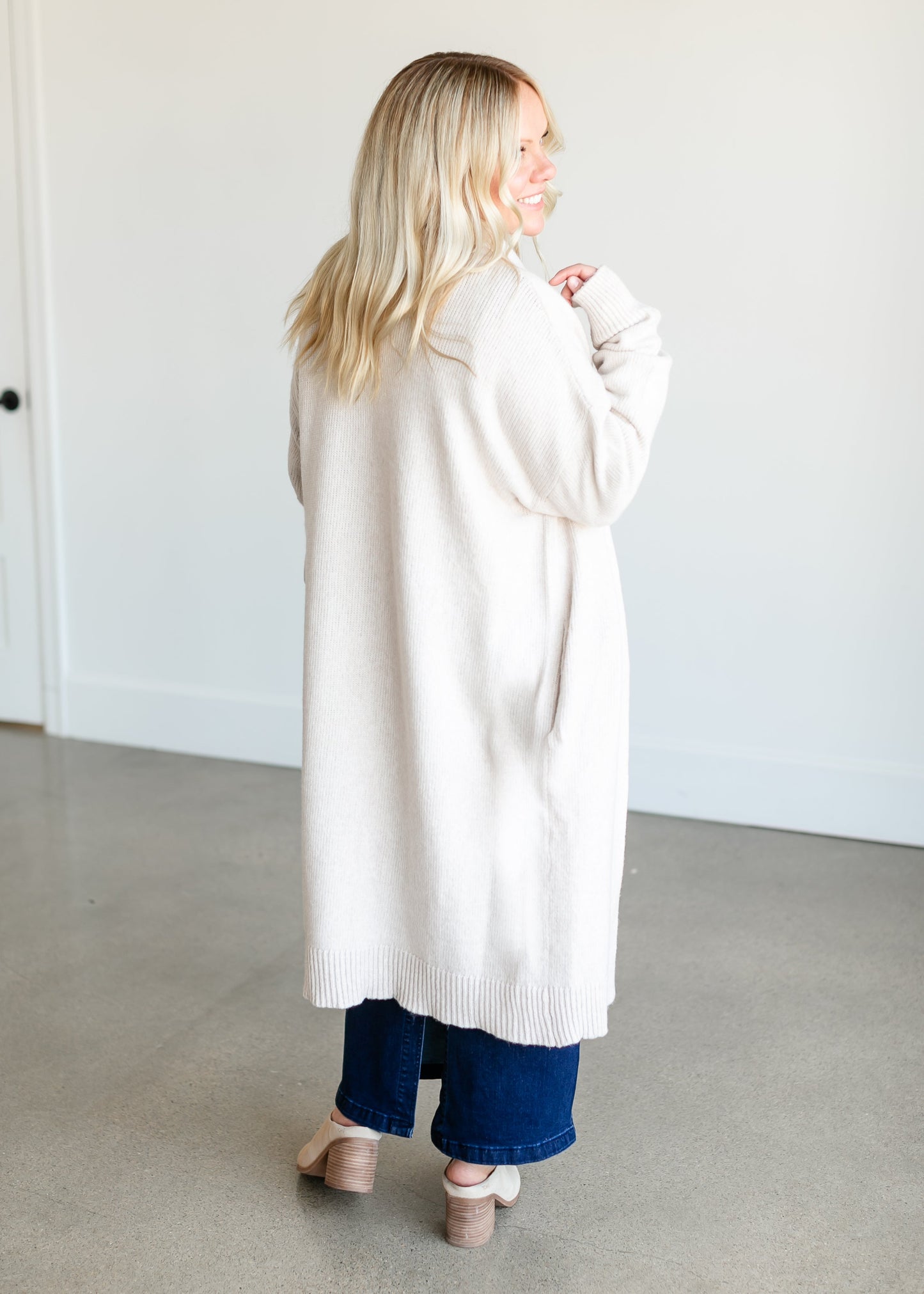 Phoebe Duster Open Front Sweater FF Tops