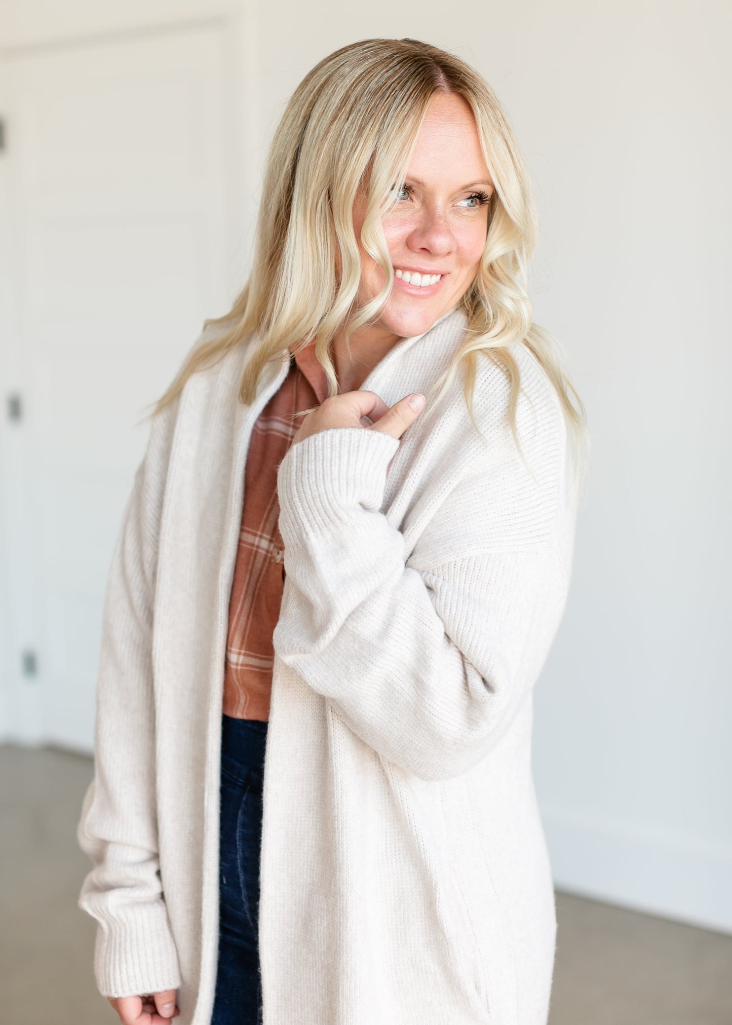 Phoebe Duster Open Front Sweater FF Tops