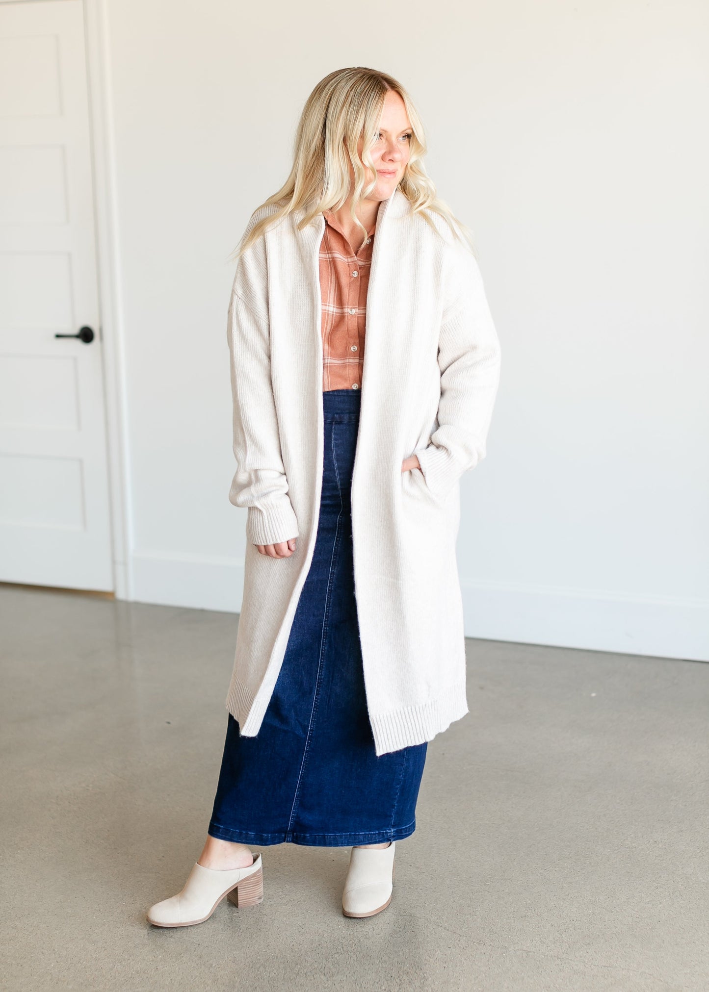 Phoebe Duster Open Front Sweater FF Tops