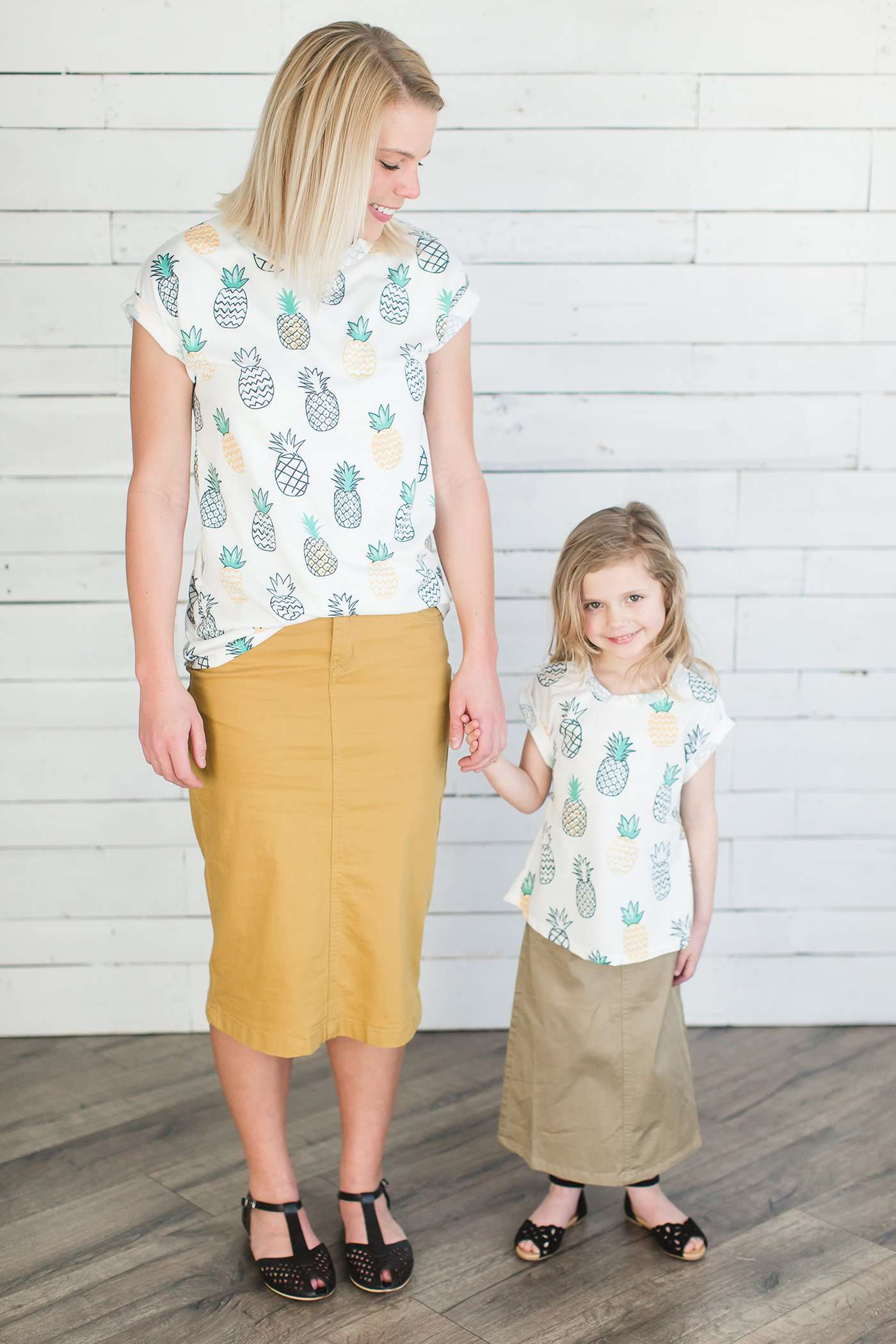 Pineapple Print Tee-FINAL SALE FF Tops