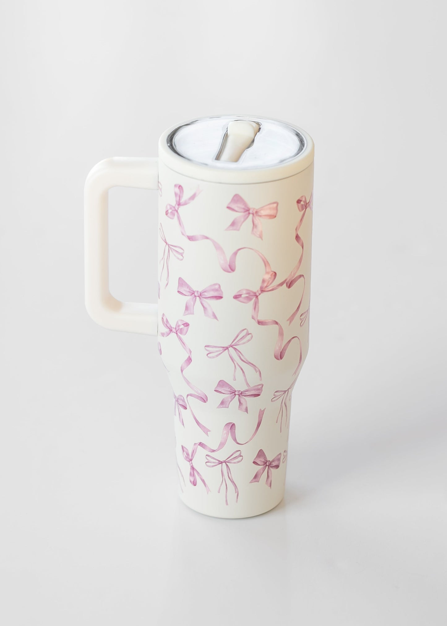 Pink Bow Spill Free Tumbler Gifts
