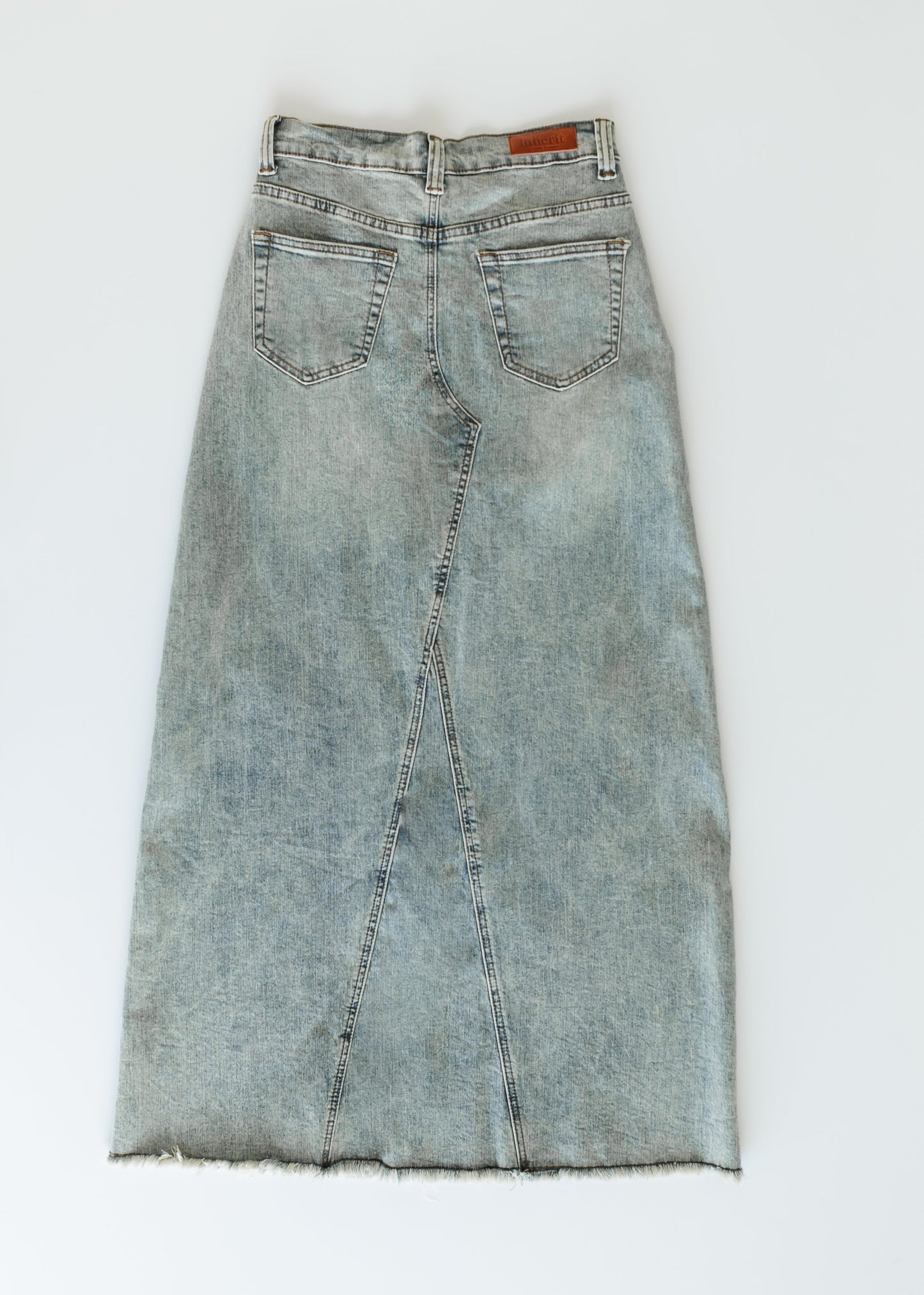 Piper A-line Long Denim Maxi Skirt IC Skirts