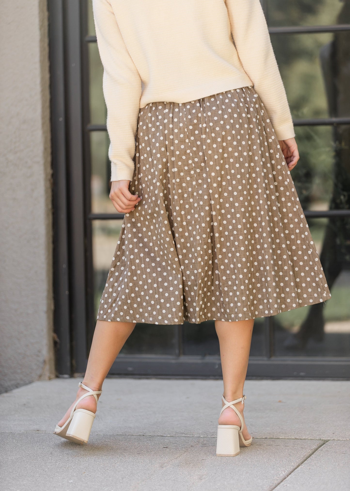 Polka Dot A-line Skirt FF Skirts