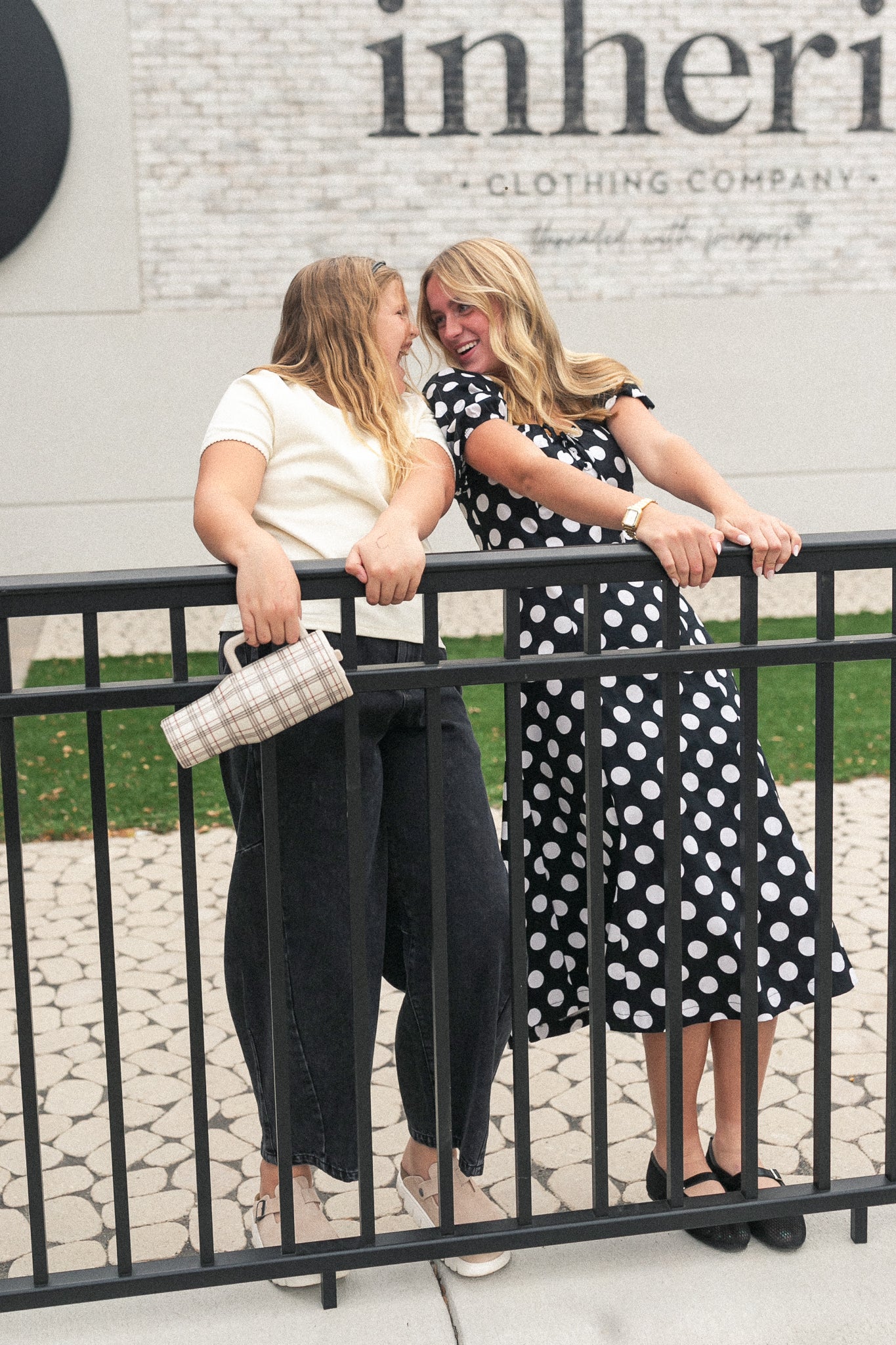 Polka Dot Flare Midi Dress FF Dresses