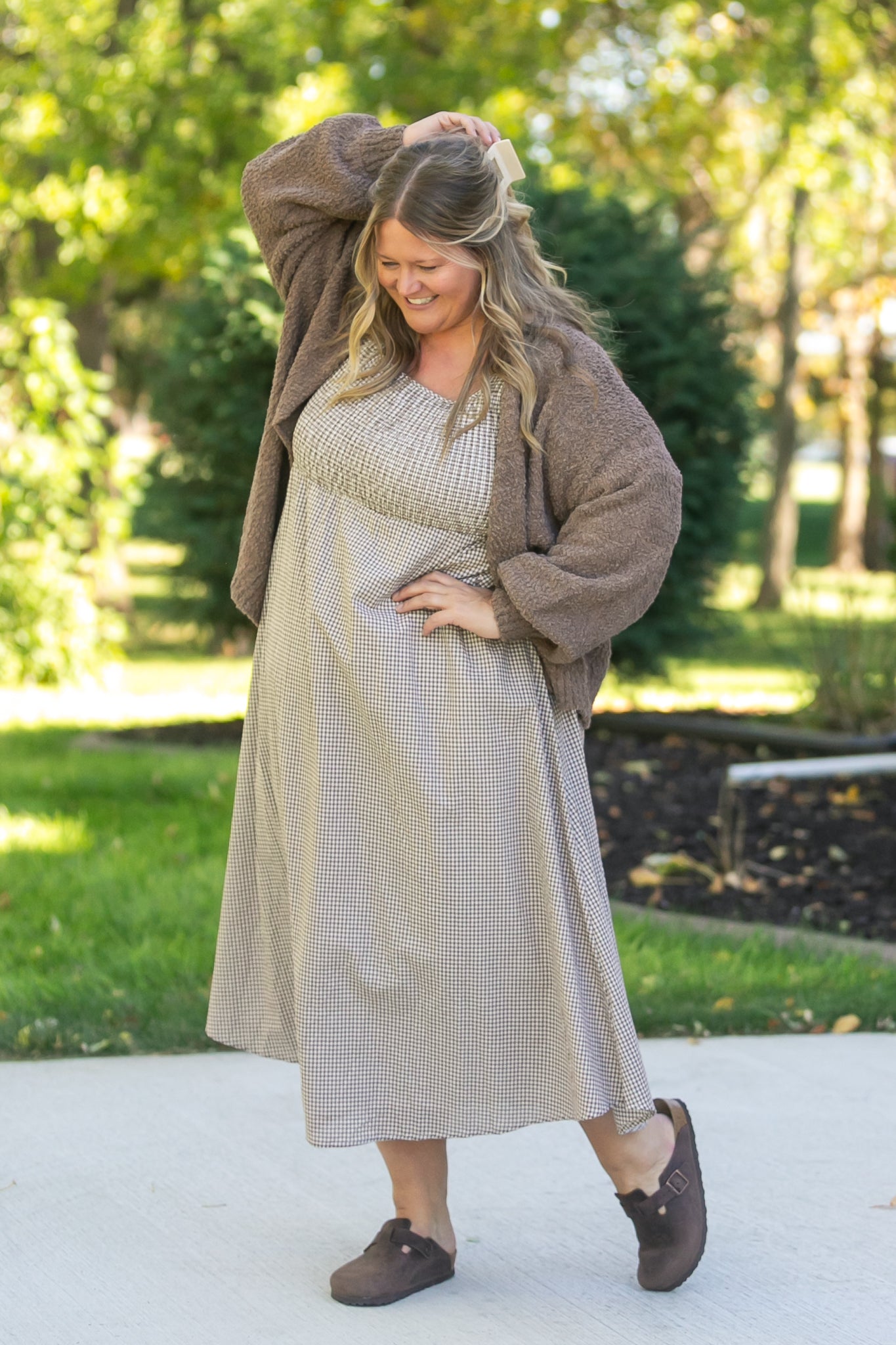 Popcorn Knit Open Front Cardigan FF Layering Essentials