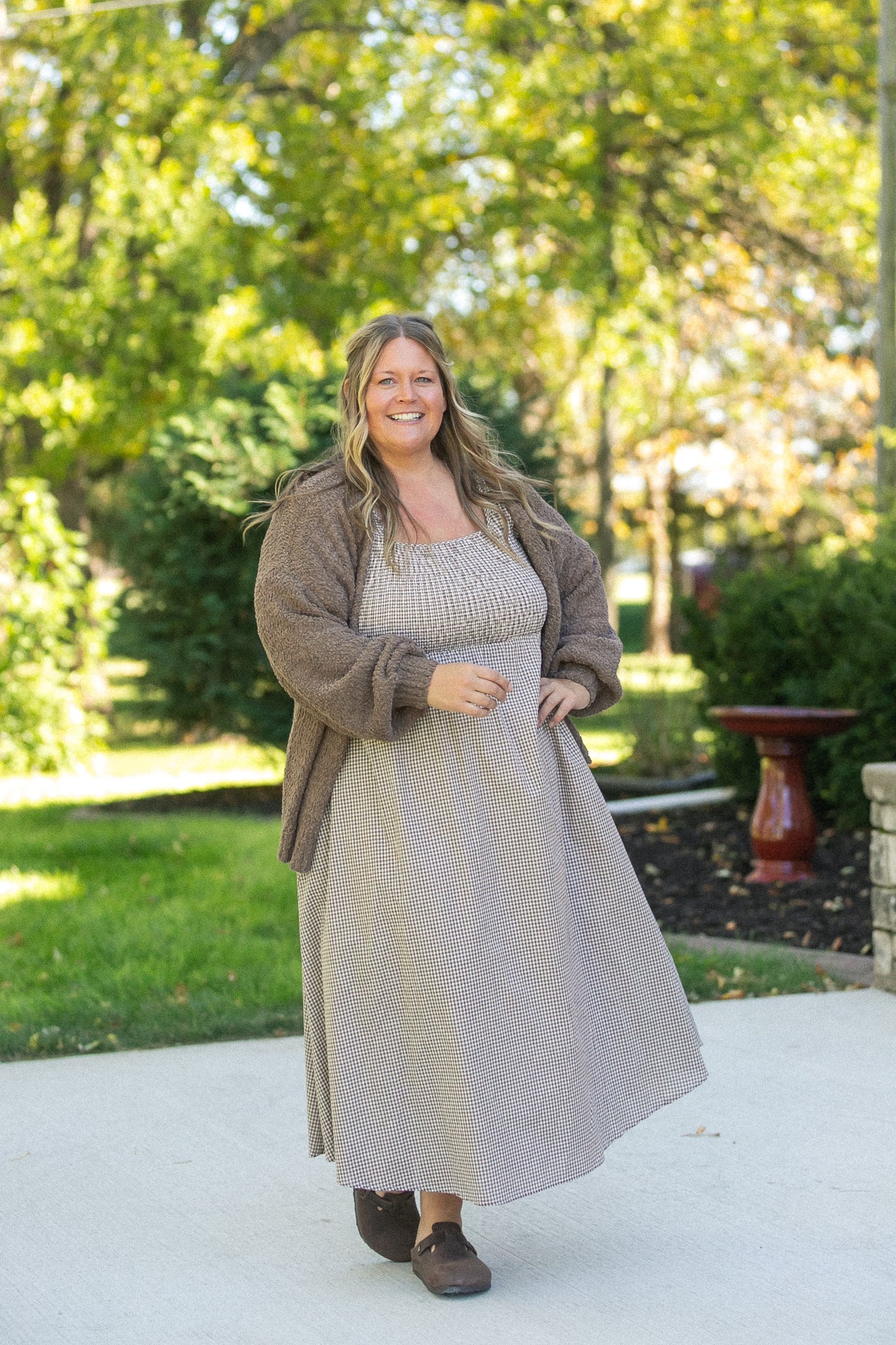 Popcorn Knit Open Front Cardigan FF Layering Essentials