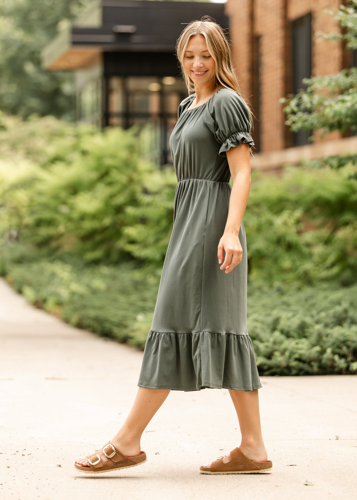 Preorder Amy Puff Sleeve Midi Dress IC Dresses
