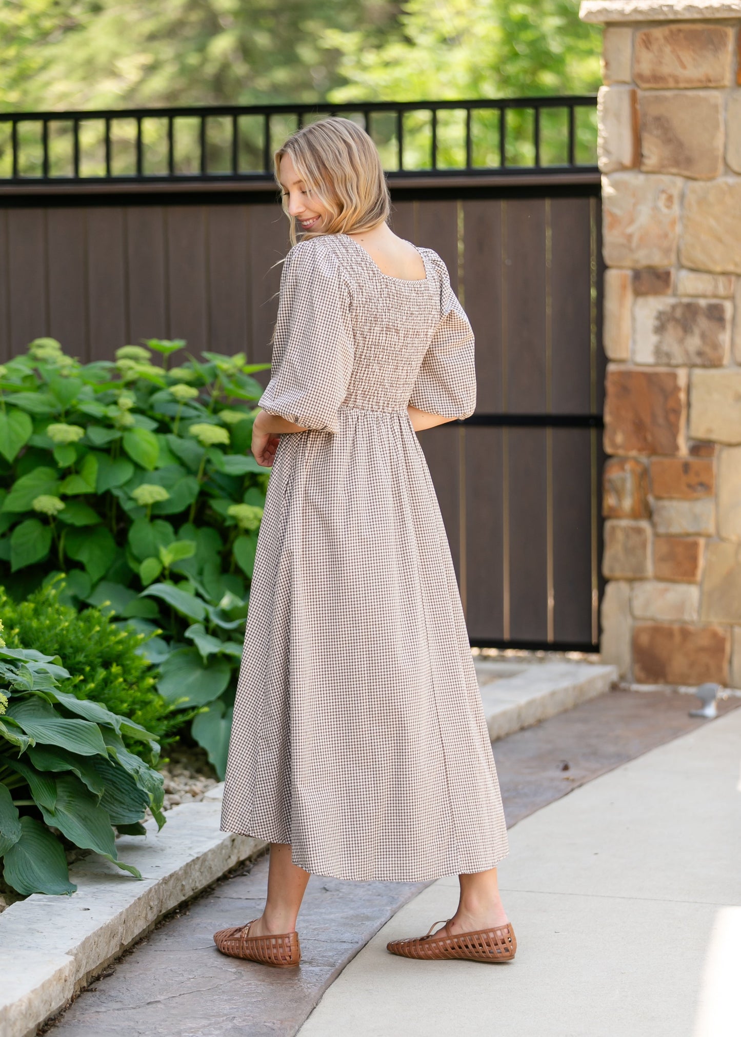 Preorder Kayleen Gingham Maxi Dress IC Dresses
