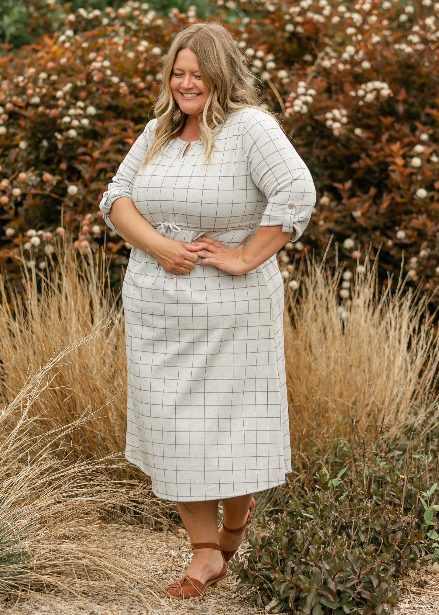 Preorder Monica Tie Waist Midi Dress IC Dresses