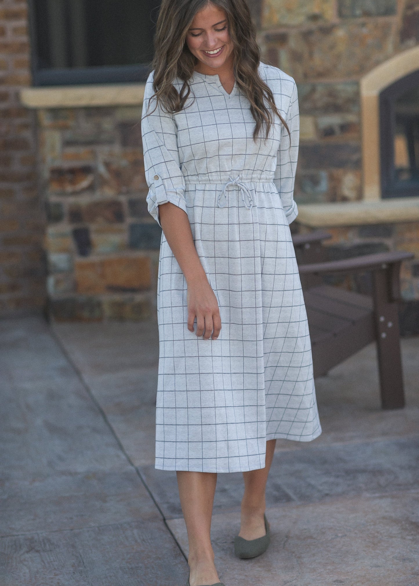 Preorder Monica Tie Waist Midi Dress IC Dresses