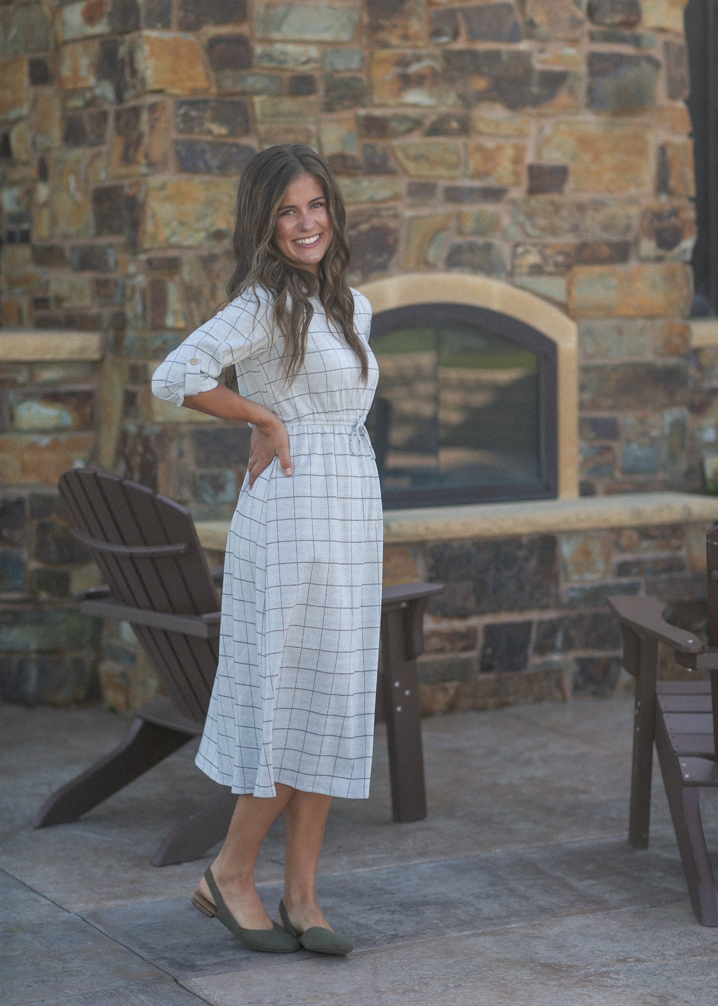 Preorder Monica Tie Waist Midi Dress IC Dresses