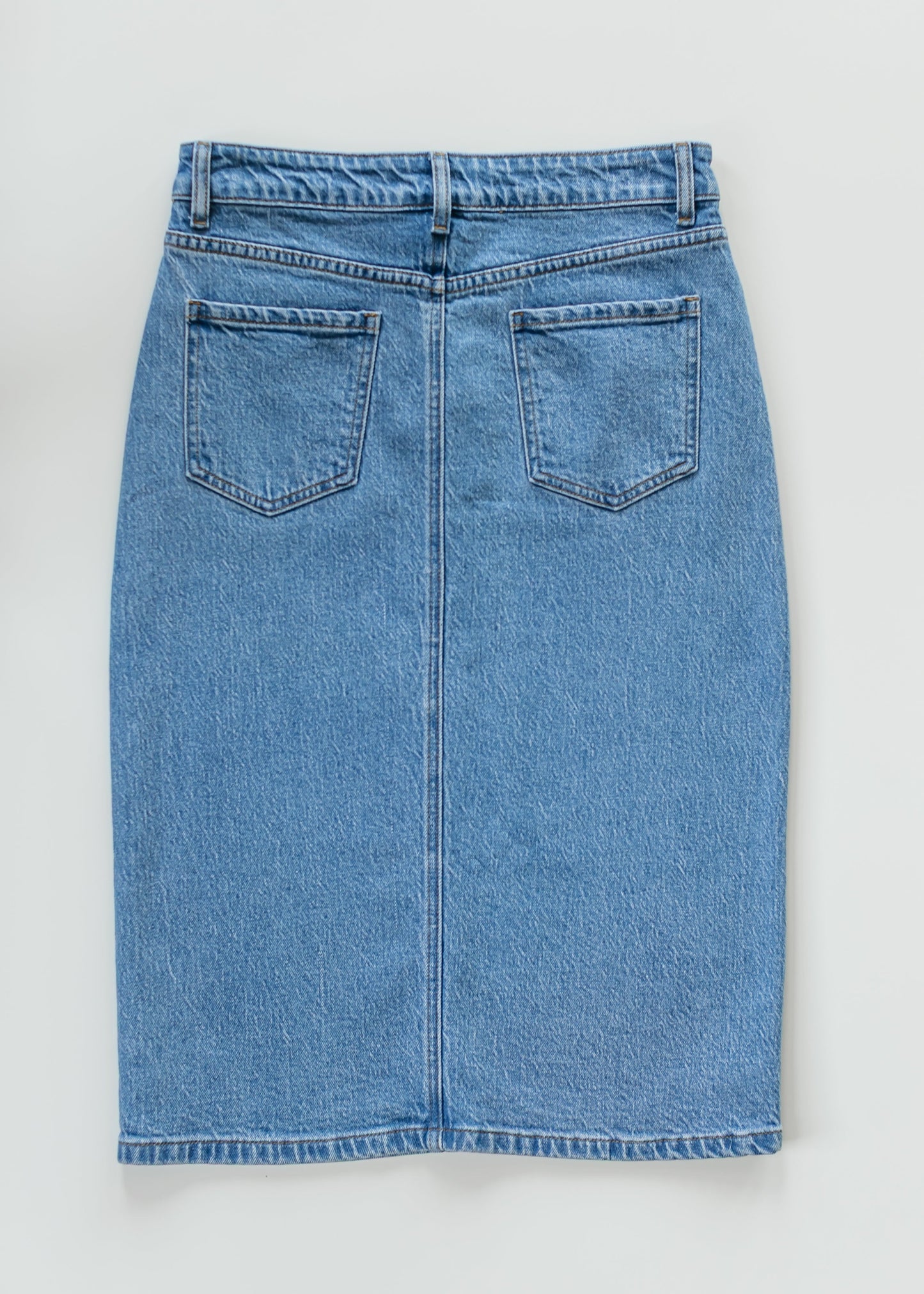 Preorder Remi Denim Classic Wash Midi Skirt IC Skirts