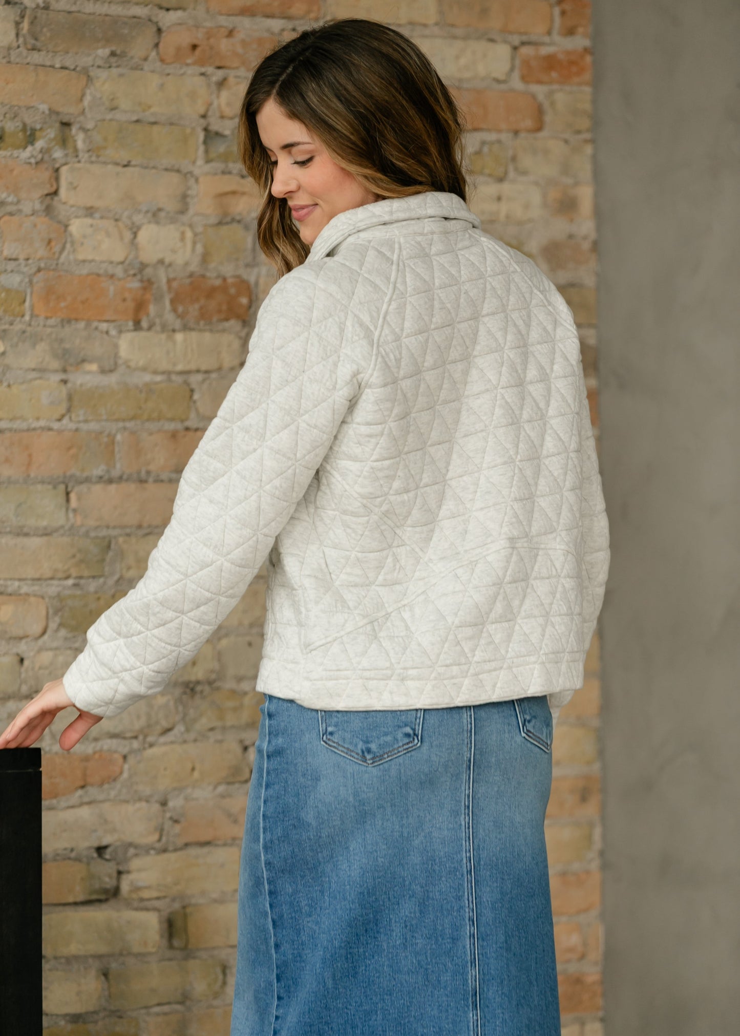 Quilted Quarter Zip Pullover FF Layering Essentials