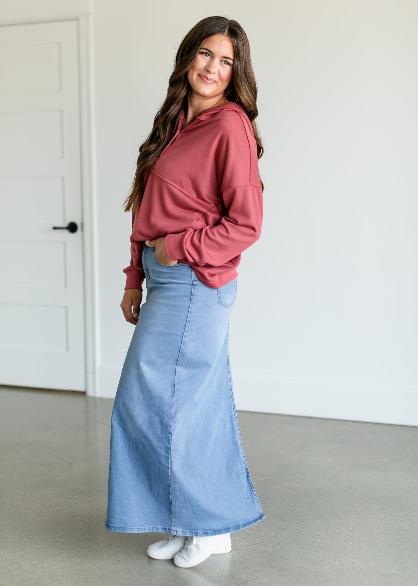 Reece Long Denim Skirt IC Skirts