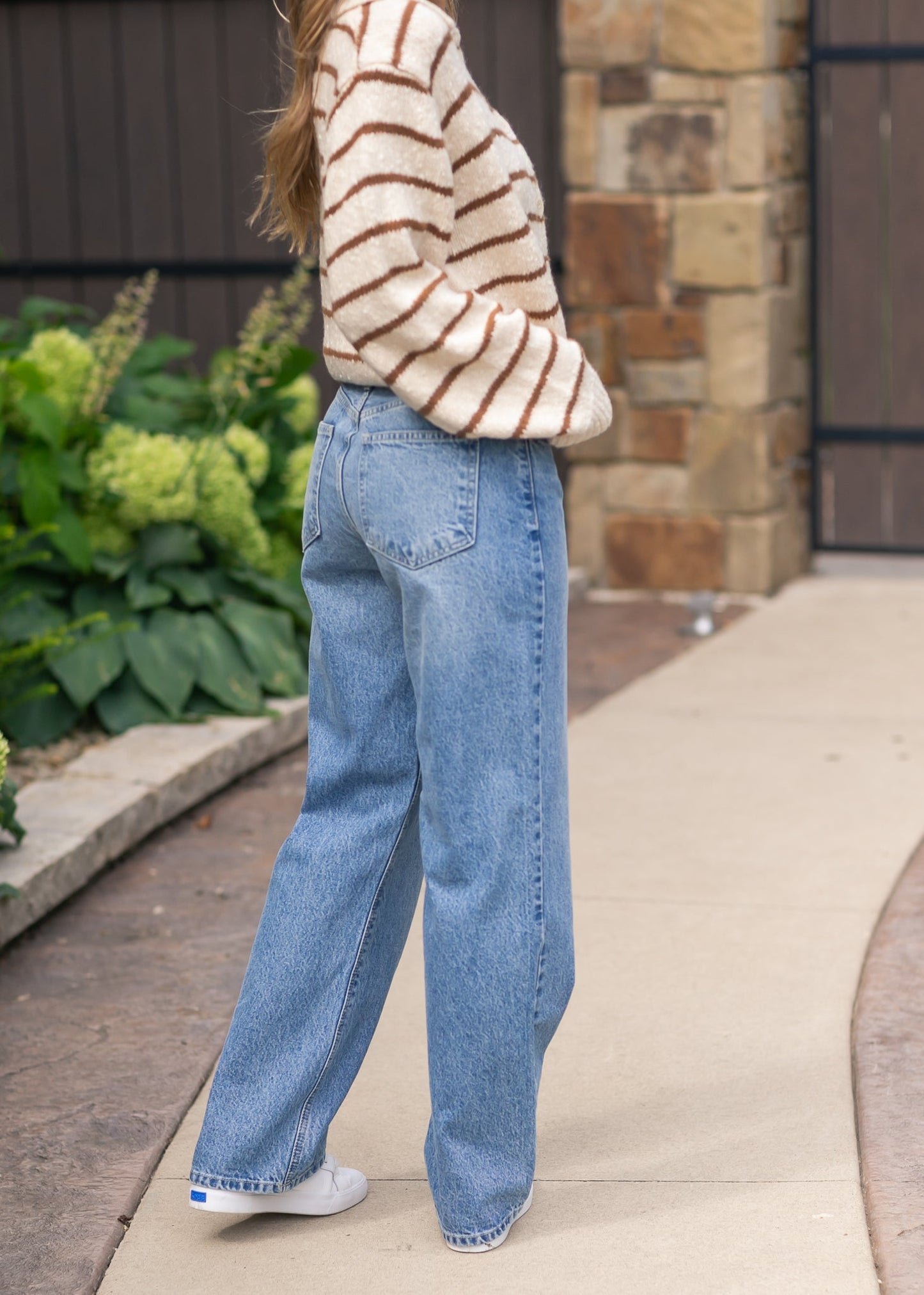 Relaxed Straight Leg Jeans FF Pants