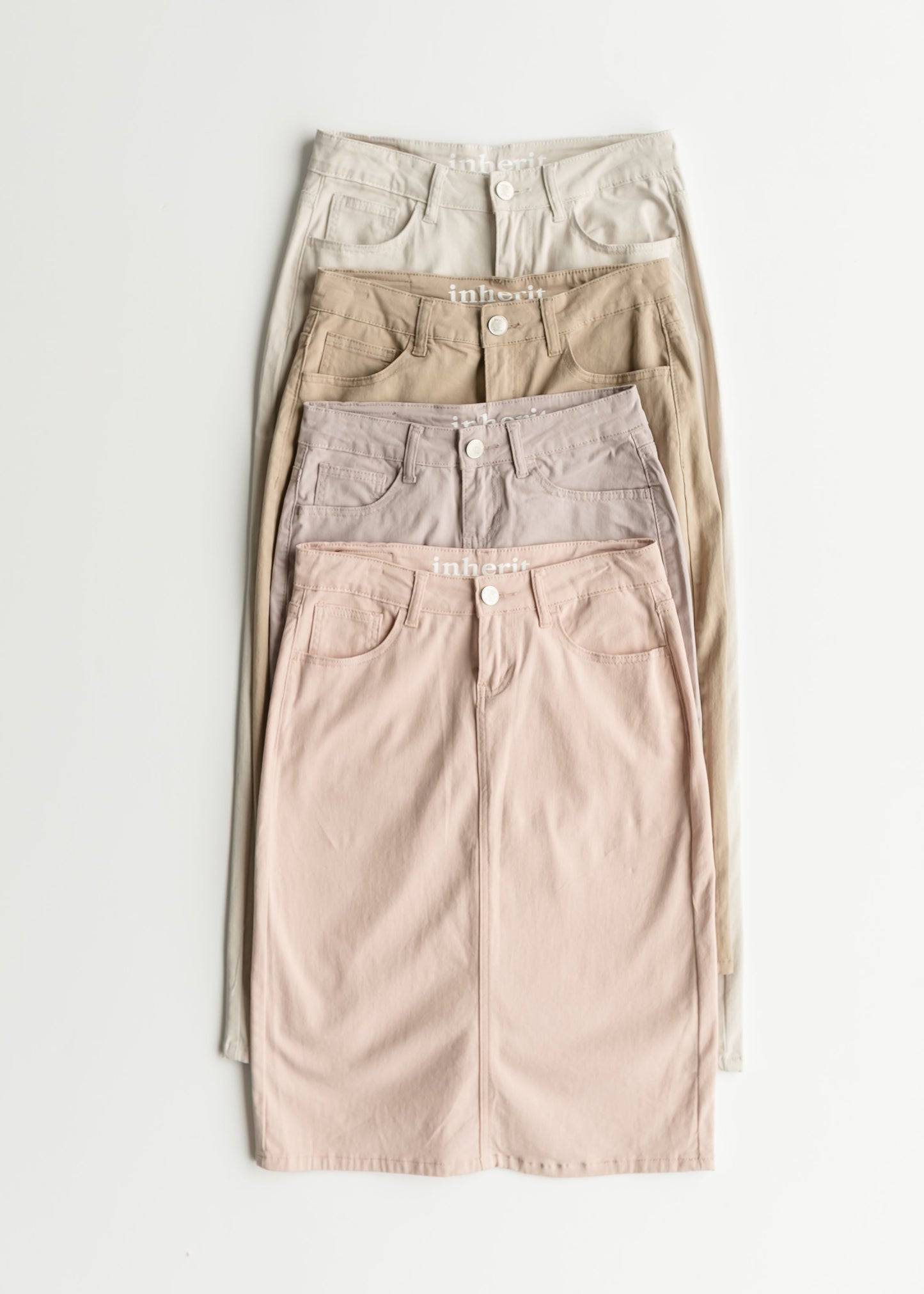Remi Rose Denim Midi Skirt IC Skirts