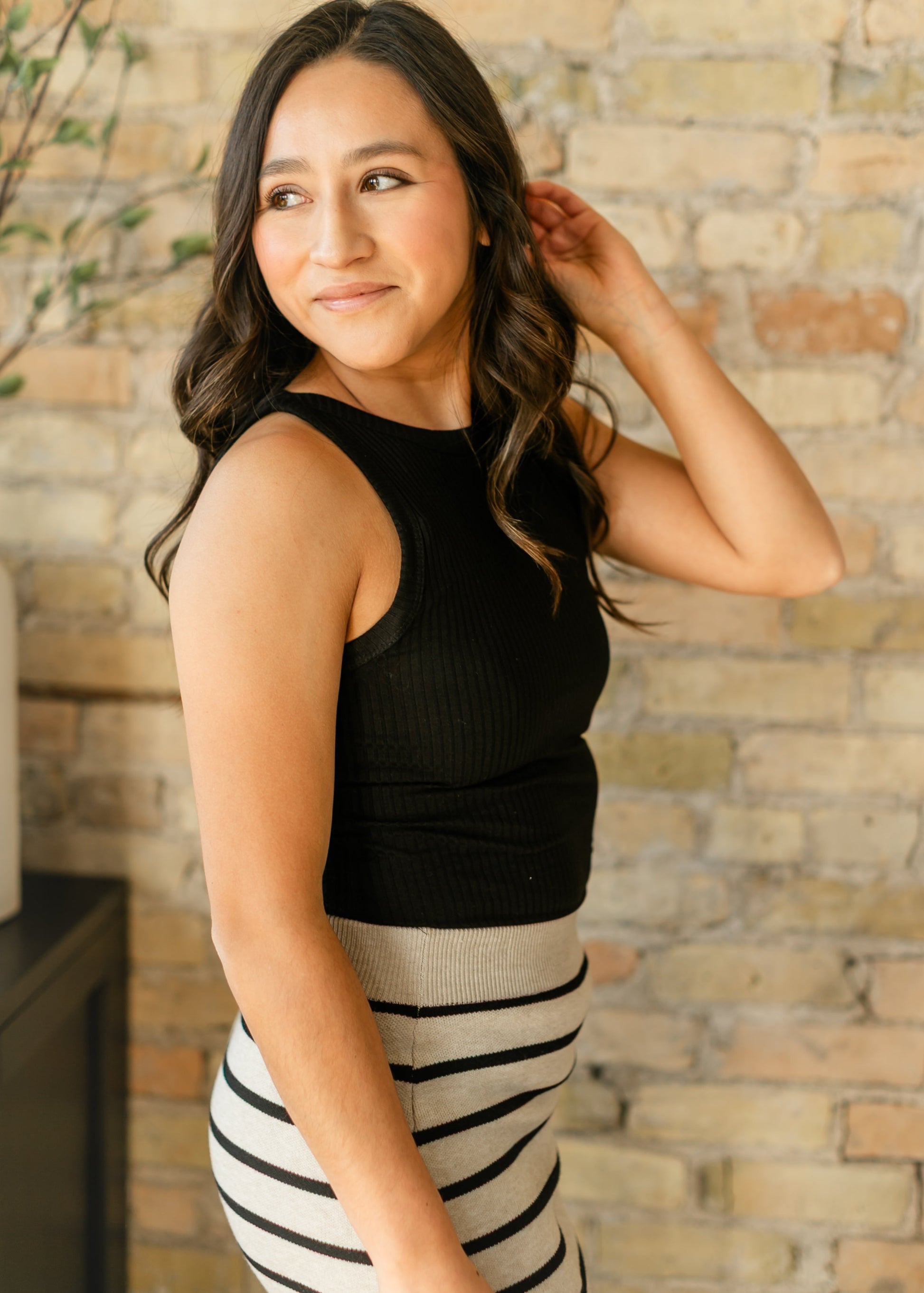 Ribbed Stretchy Layering Tank Top FF Tops