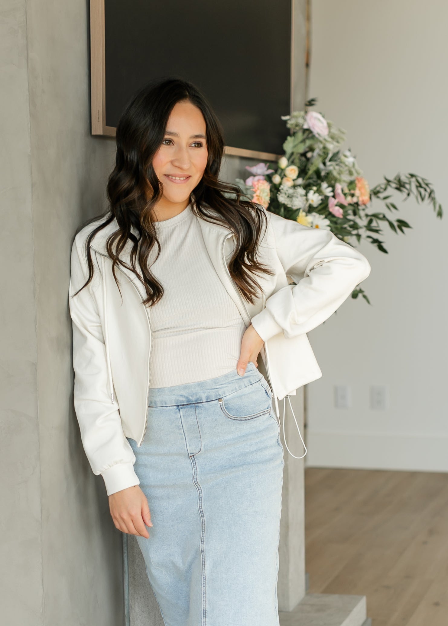 Ribbed Stretchy Layering Tank Top FF Tops Sand Beige / S