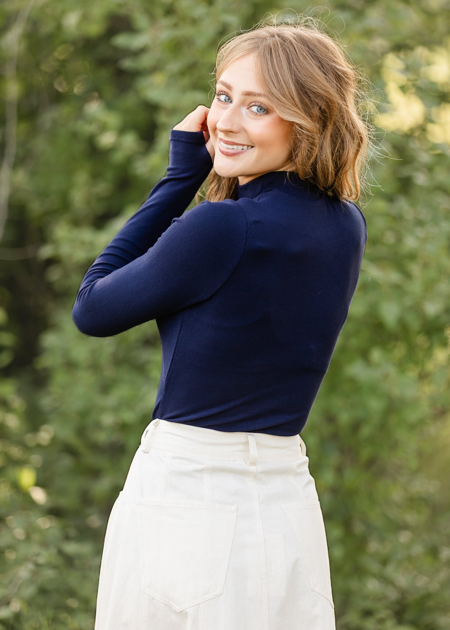 Ronan Mock Neck Top FF Tops
