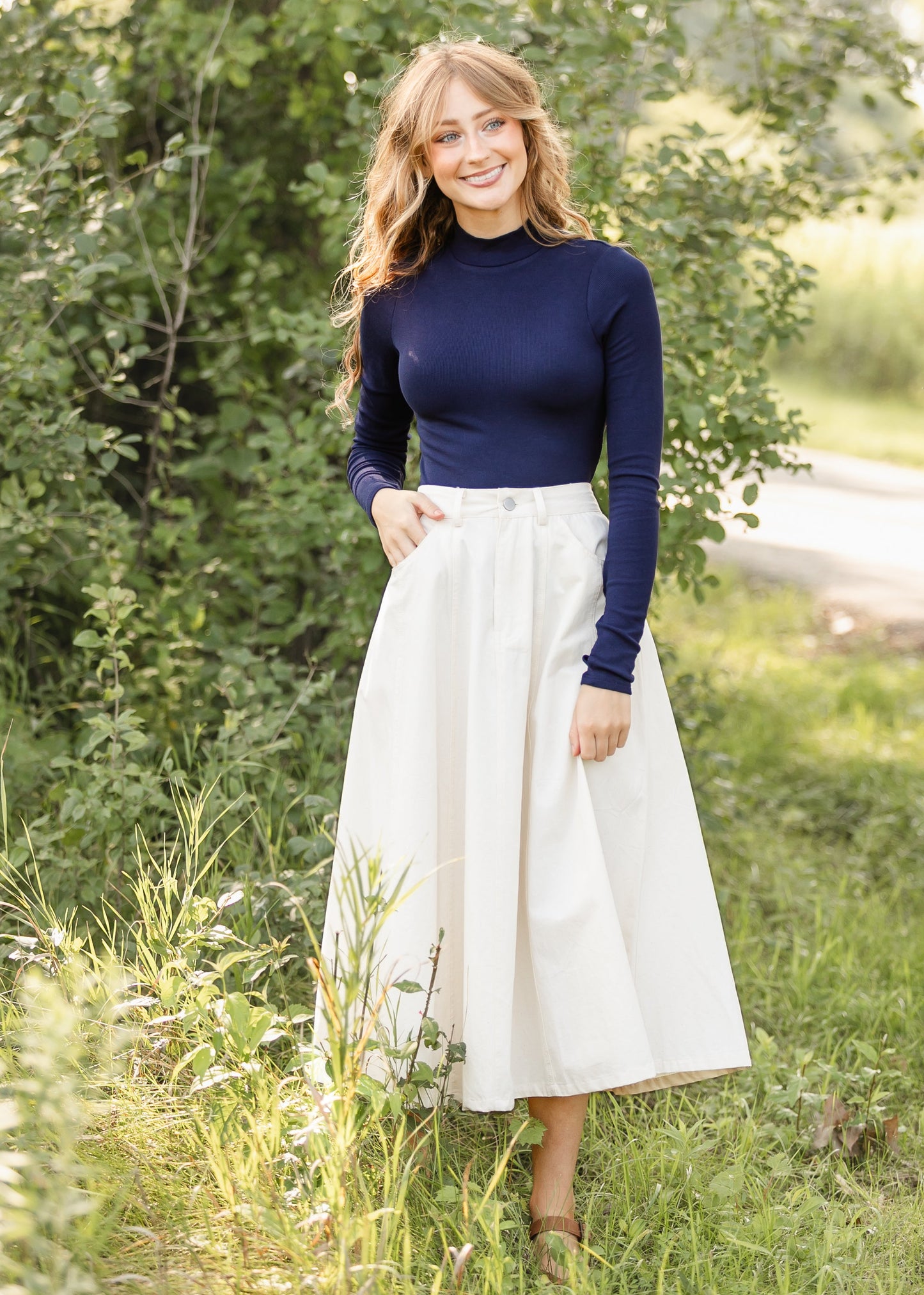 Ronan Mock Neck Top FF Tops