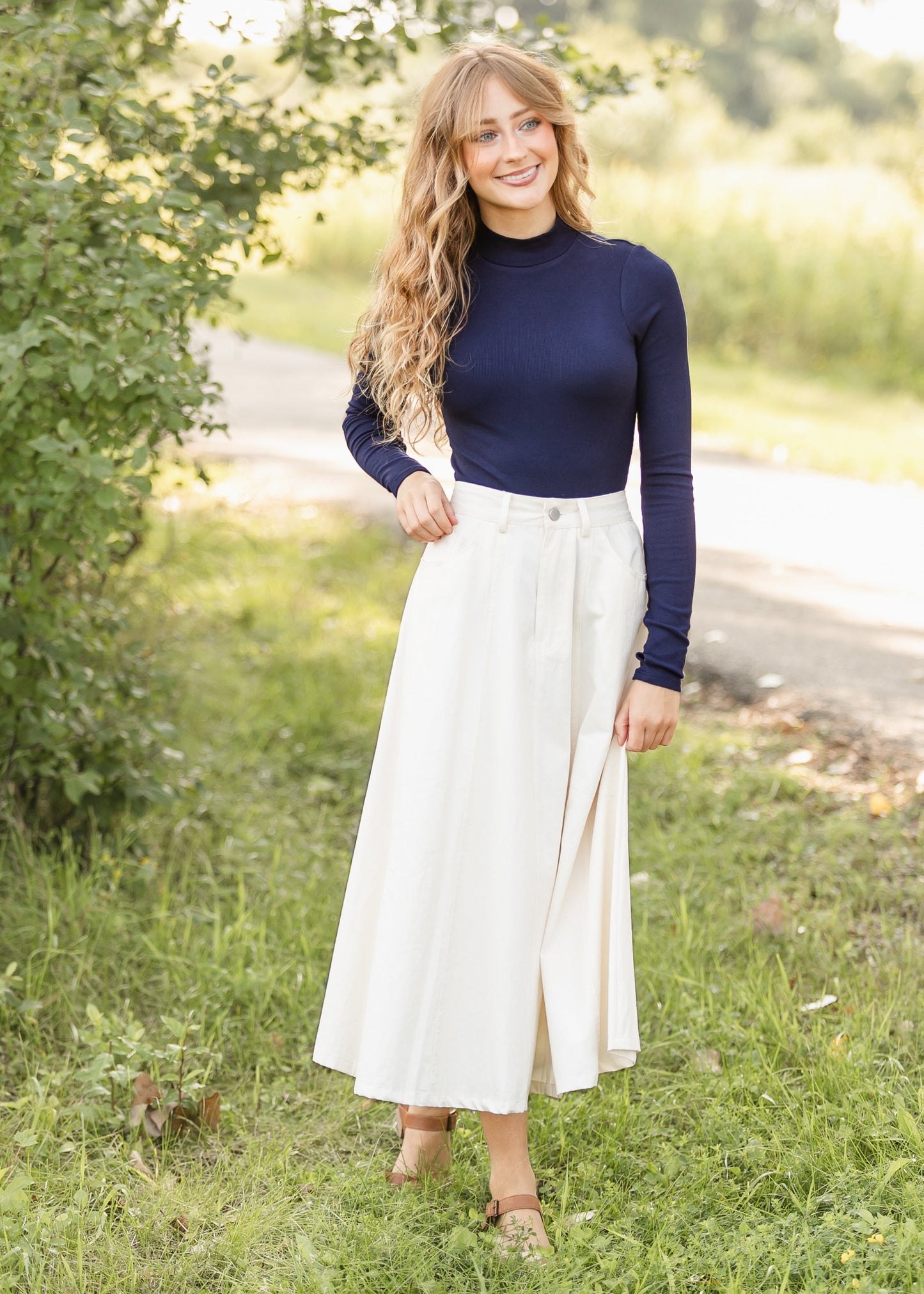 Ronan Mock Neck Top FF Tops