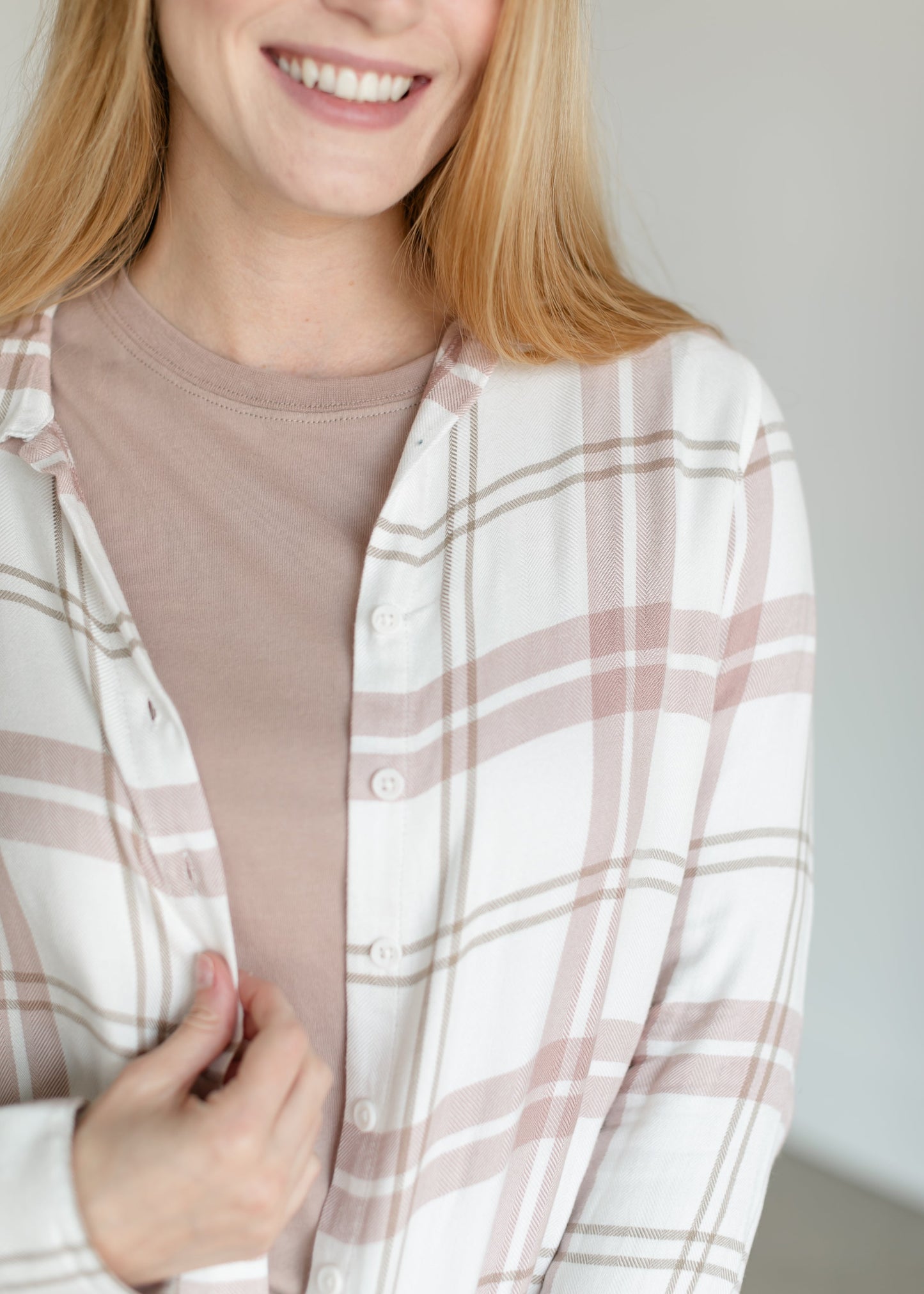 Rumi Button Up Plaid Top FF Tops