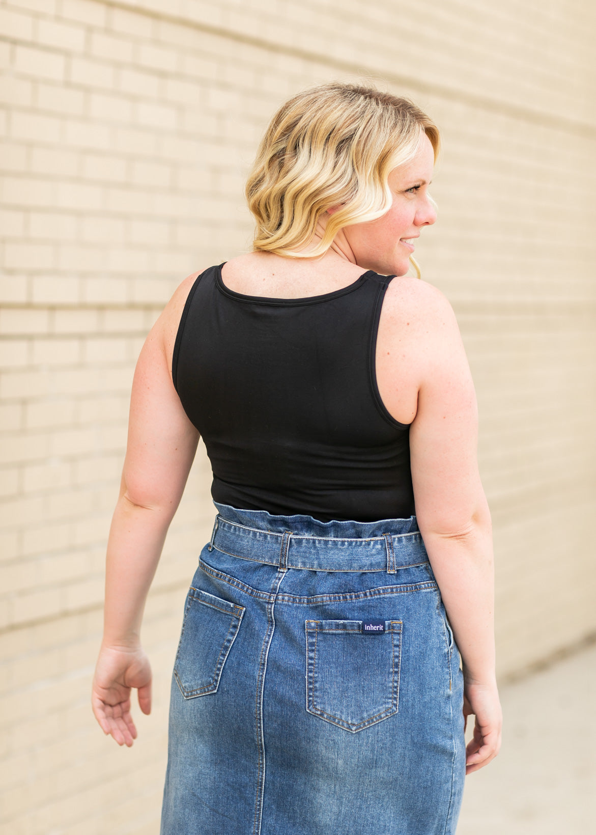 Scoop Neck Seamless Layering Tank Top Tops