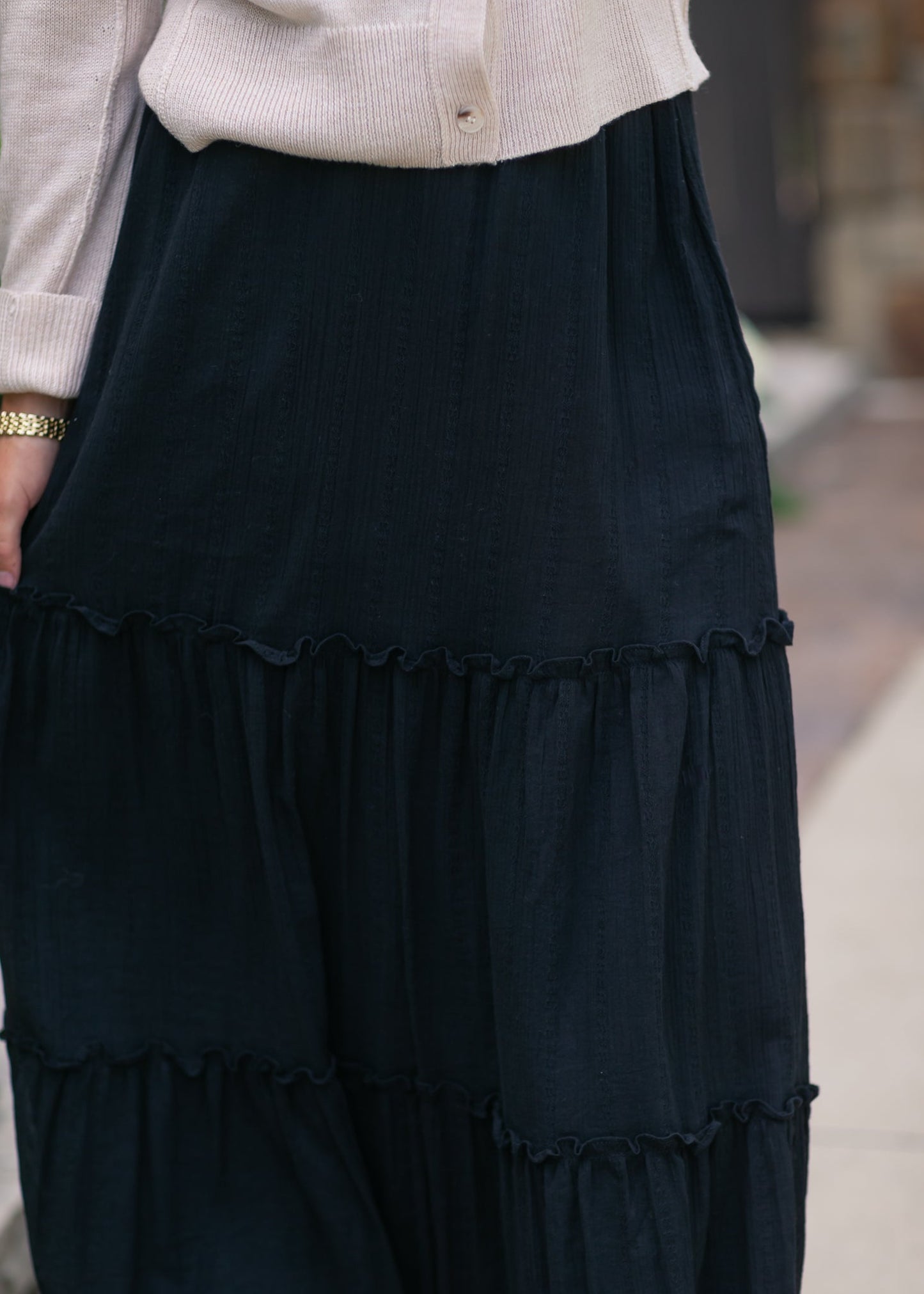 Serena Cotton Gauze Maxi Skirt IC Skirts