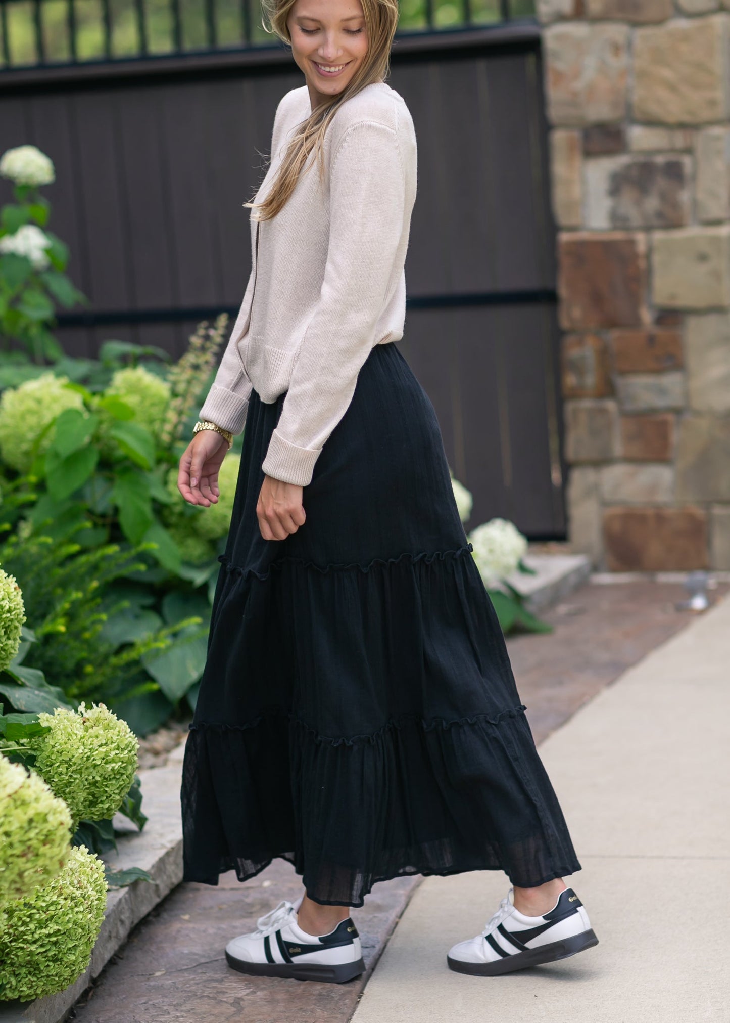 Serena Cotton Gauze Maxi Skirt IC Skirts