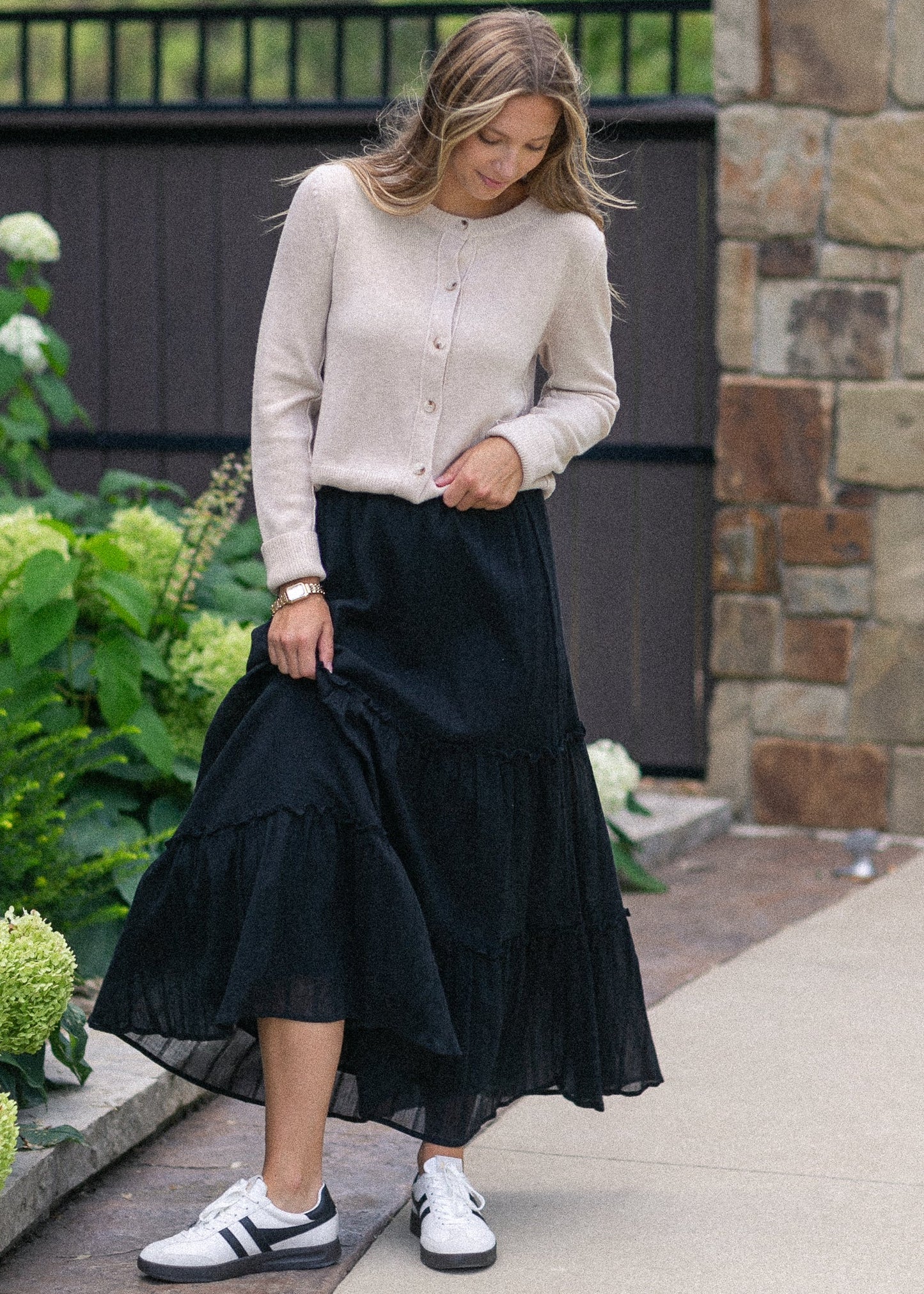 Serena Cotton Gauze Maxi Skirt IC Skirts